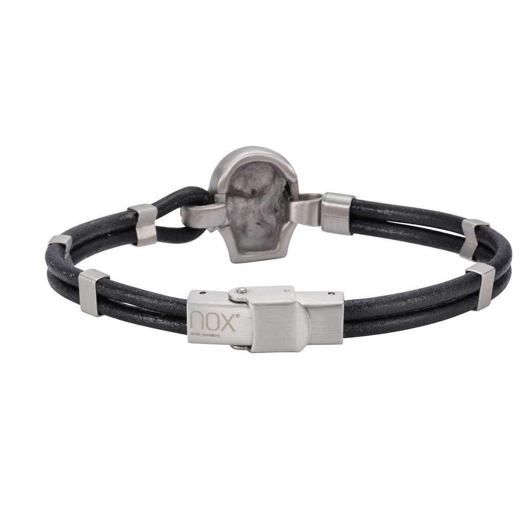 NOX Armband »Leder Edelstahl«