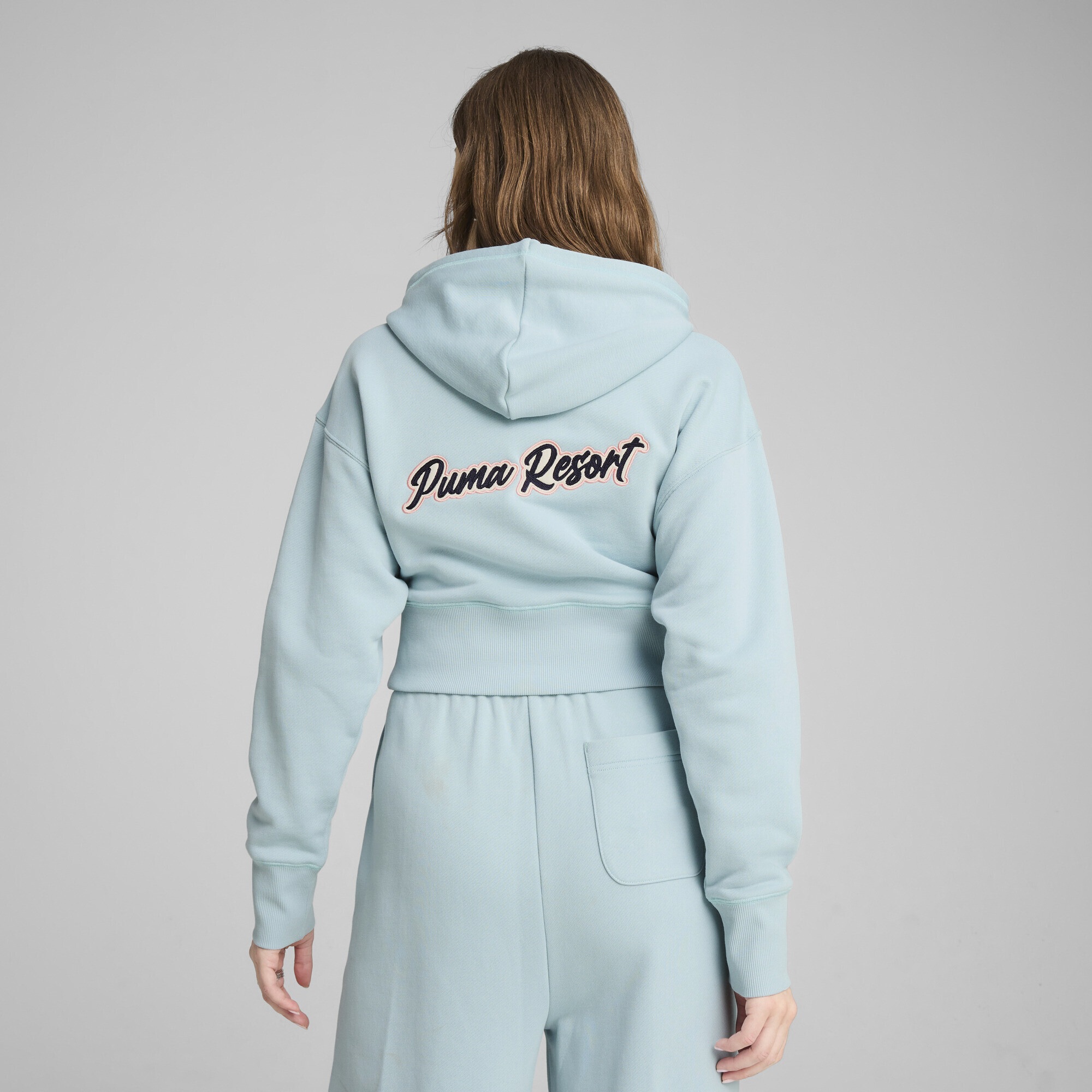 PUMA Hoodie »PREMIUM ESS Relaxed Fit Hoodie mit Grafik Damen«