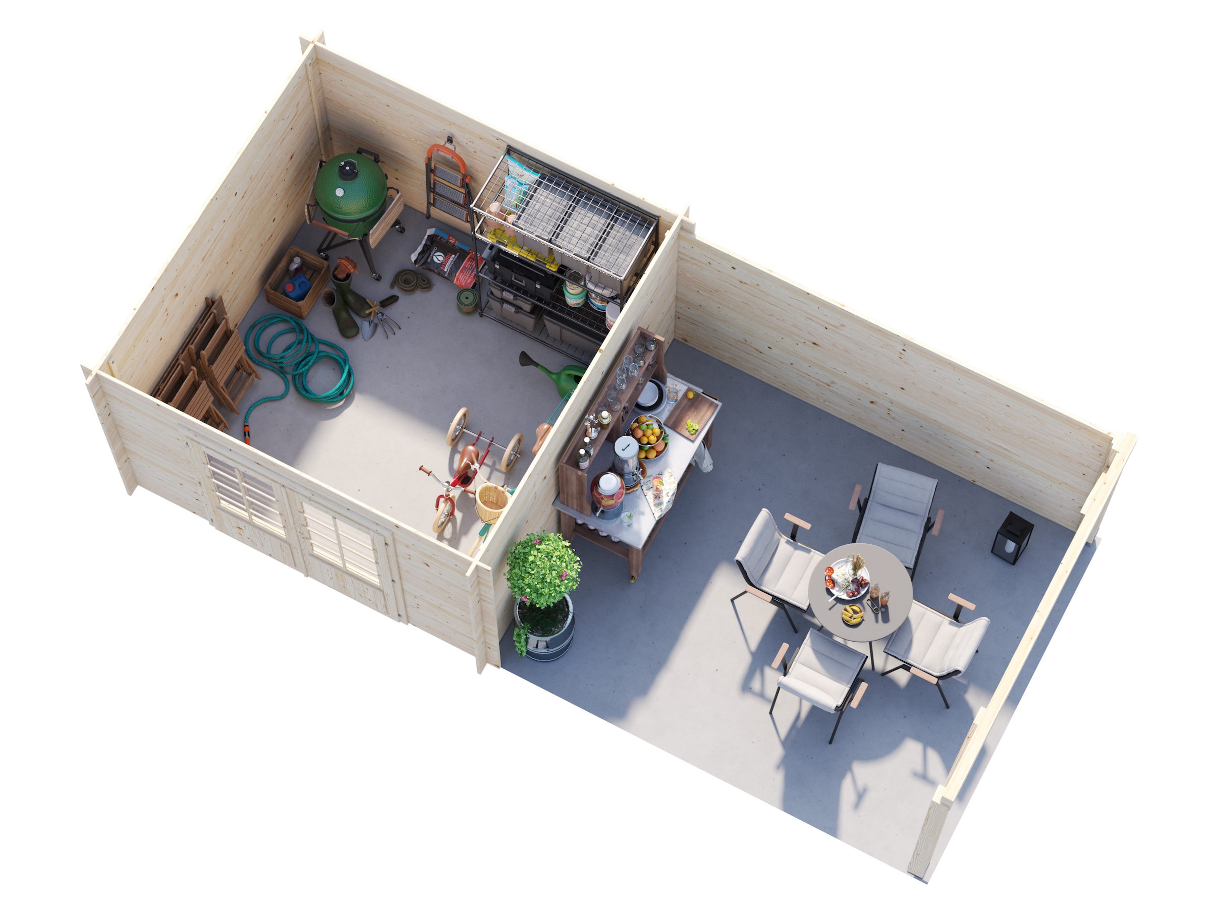 Palmako Gartenhaus »Ella« verschiedene Farben