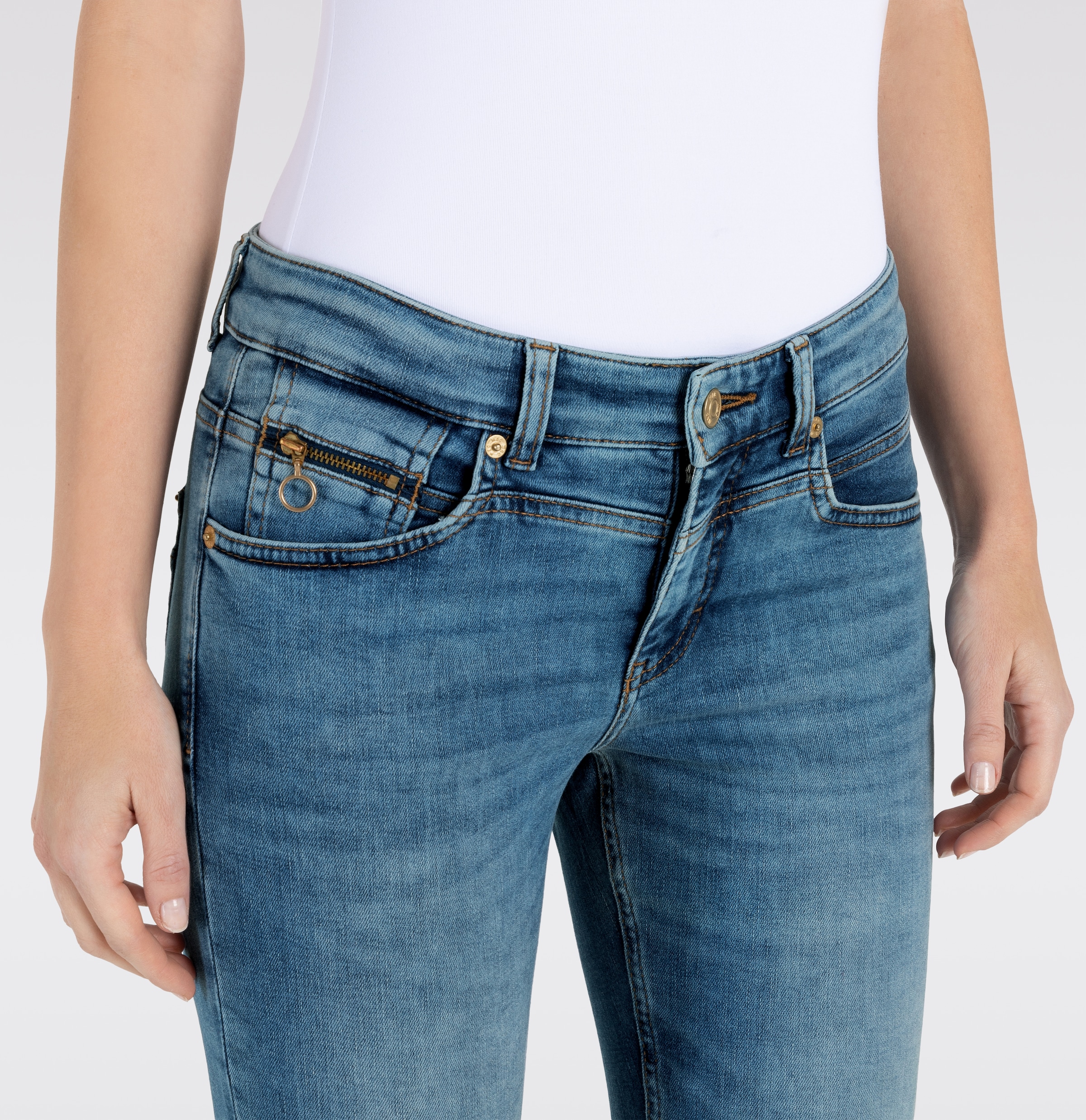 MAC Ankle-Jeans »Rich-Slim Chic«, Mit besonderer Coin-Pocket