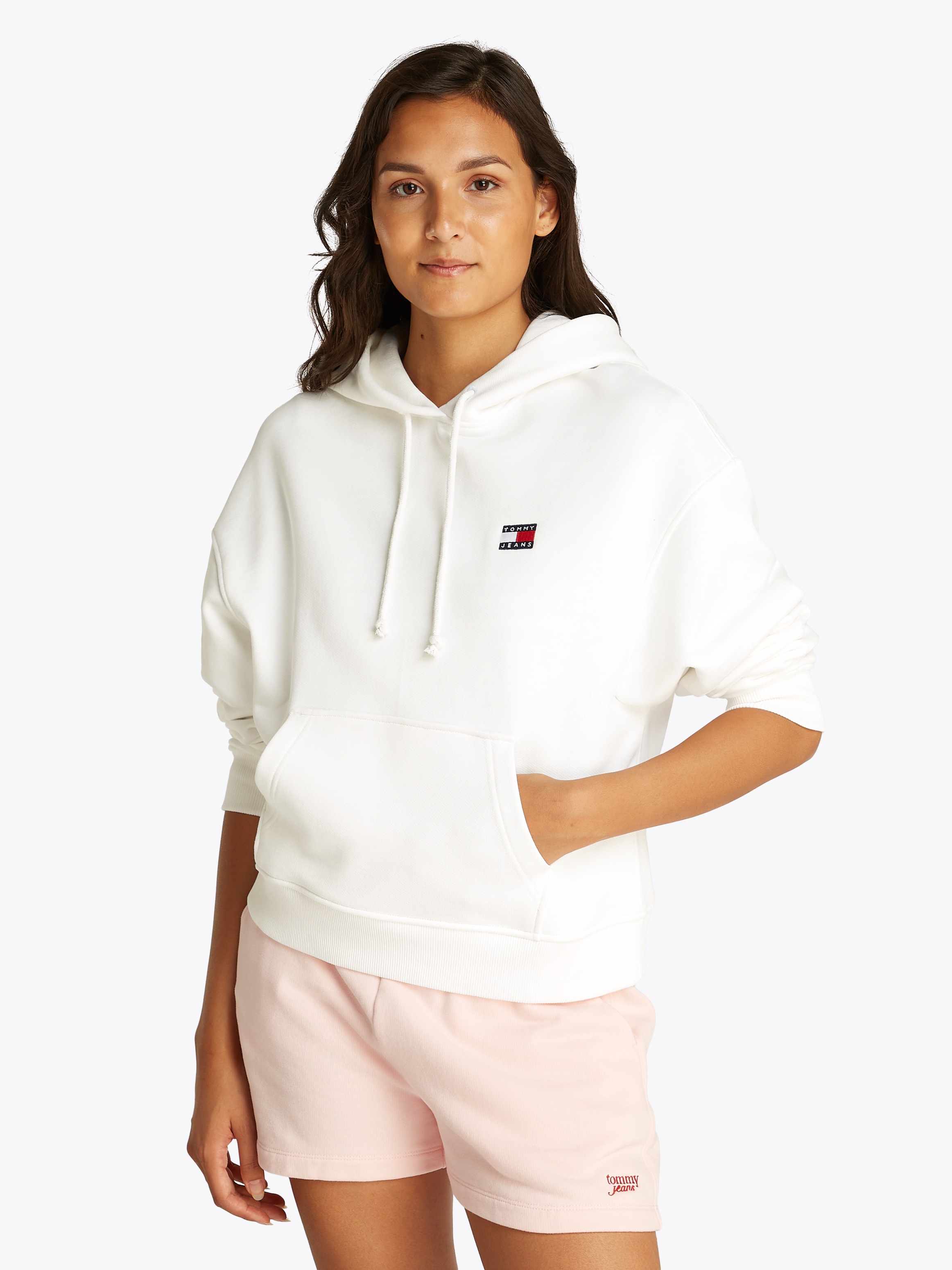 Thumbnail - Tommy Jeans Hoodie "TJW BXY BADGE HOODIE EXT", mit Logo-Badge