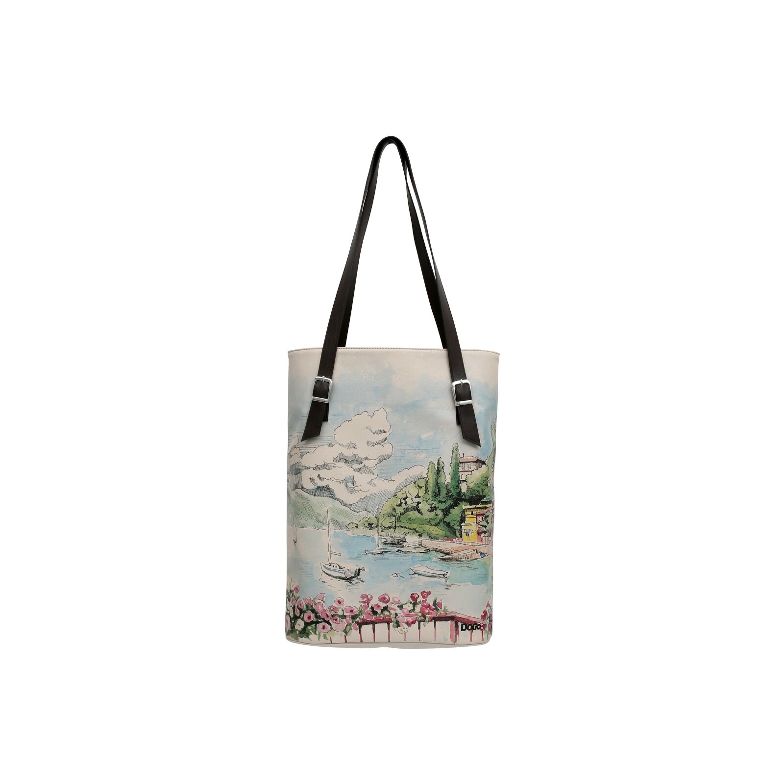 Thumbnail - DOGO Umhängetasche "Tall Bag Damen Schultertasche Lago Di Como Damen Schultertasche" Handgefertigt