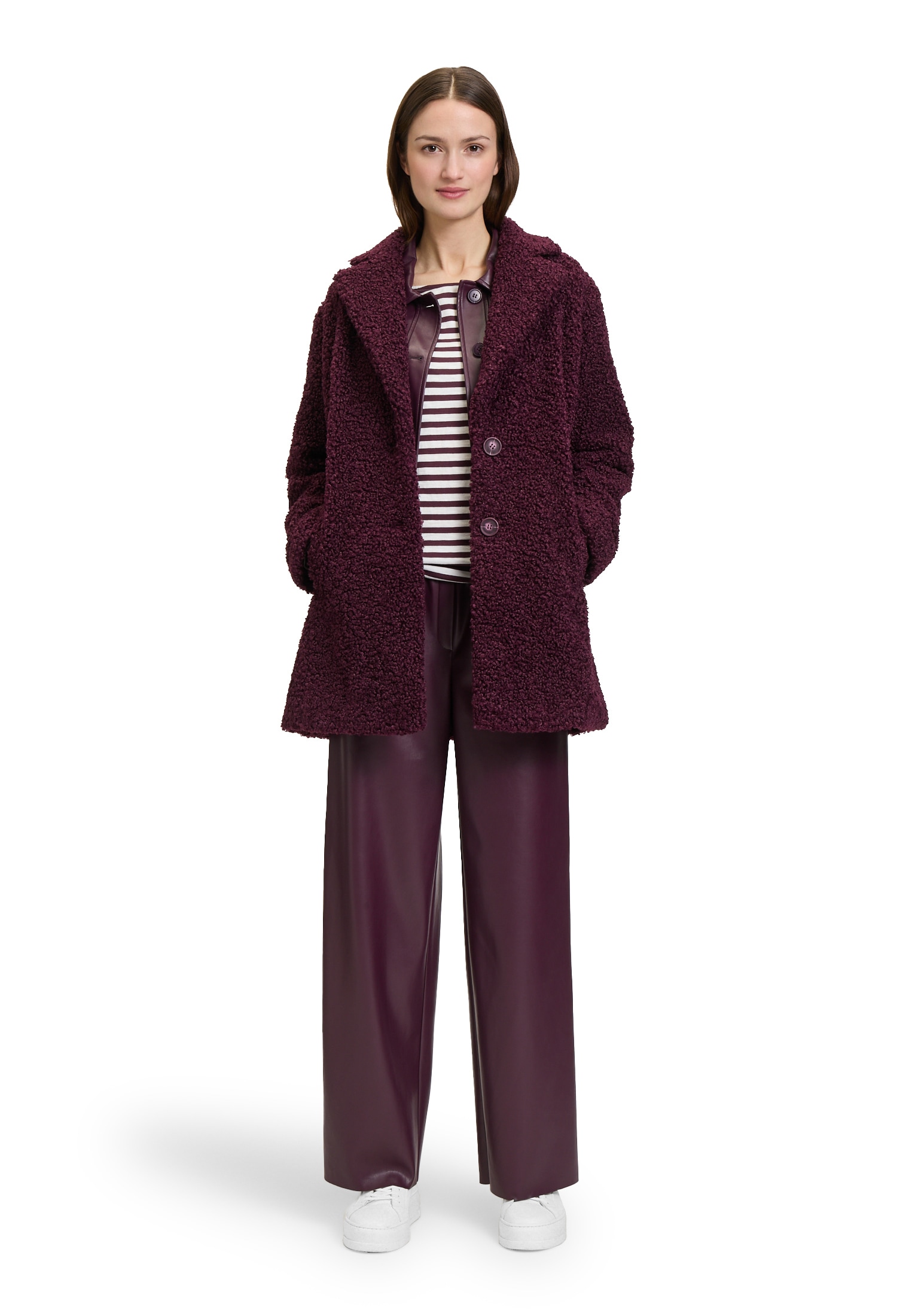 Betty&Co Plüschjacke »Betty & Co Damen Outdoorjacke mit Reverskragen«