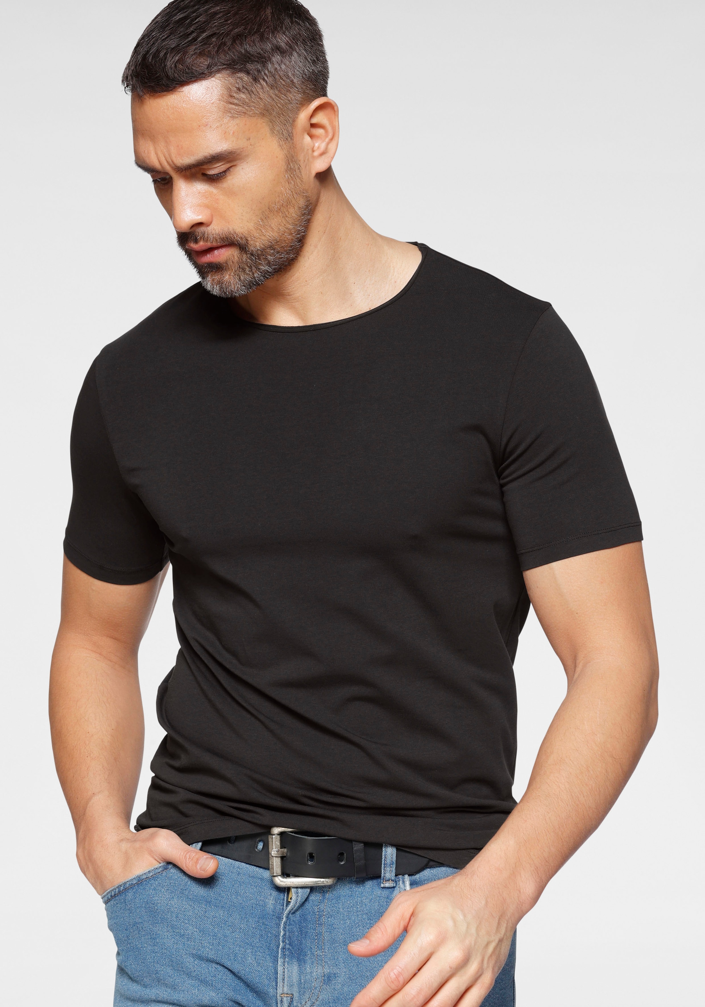 OLYMP T-Shirt »Level Five body fit« aus feinem Jersey
