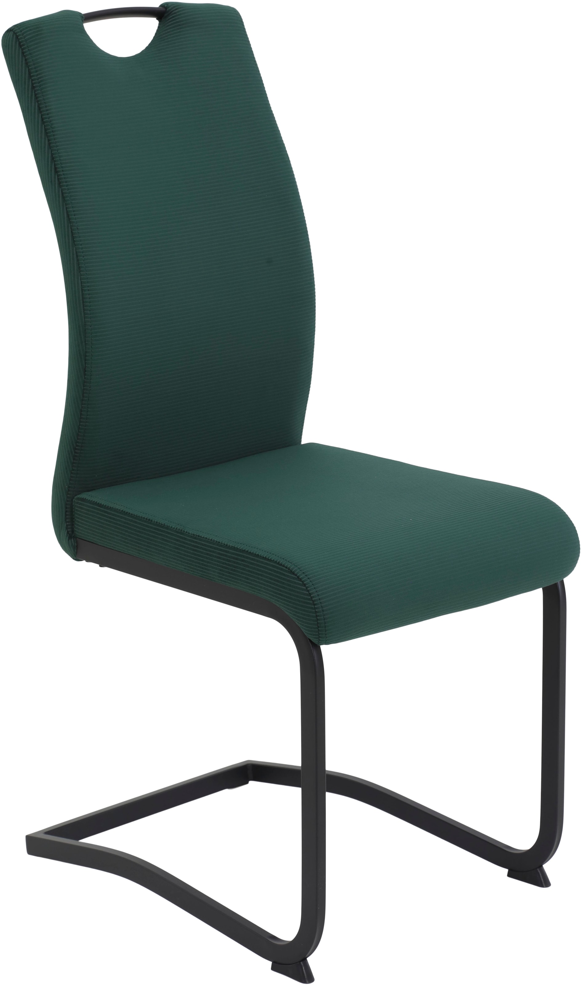 HELA Freischwinger »RIGA II« (Set) 2 Stk.Freischwinger,Vierkantrohrgestell,mit Griff,Samt Cordoptik