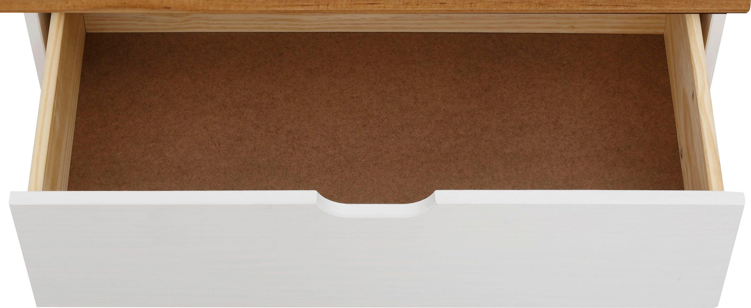 Home affaire Kommode »Post«, aus massivem Kiefernholz, mit Stauraummöglichkeiten, Breite 76 cm