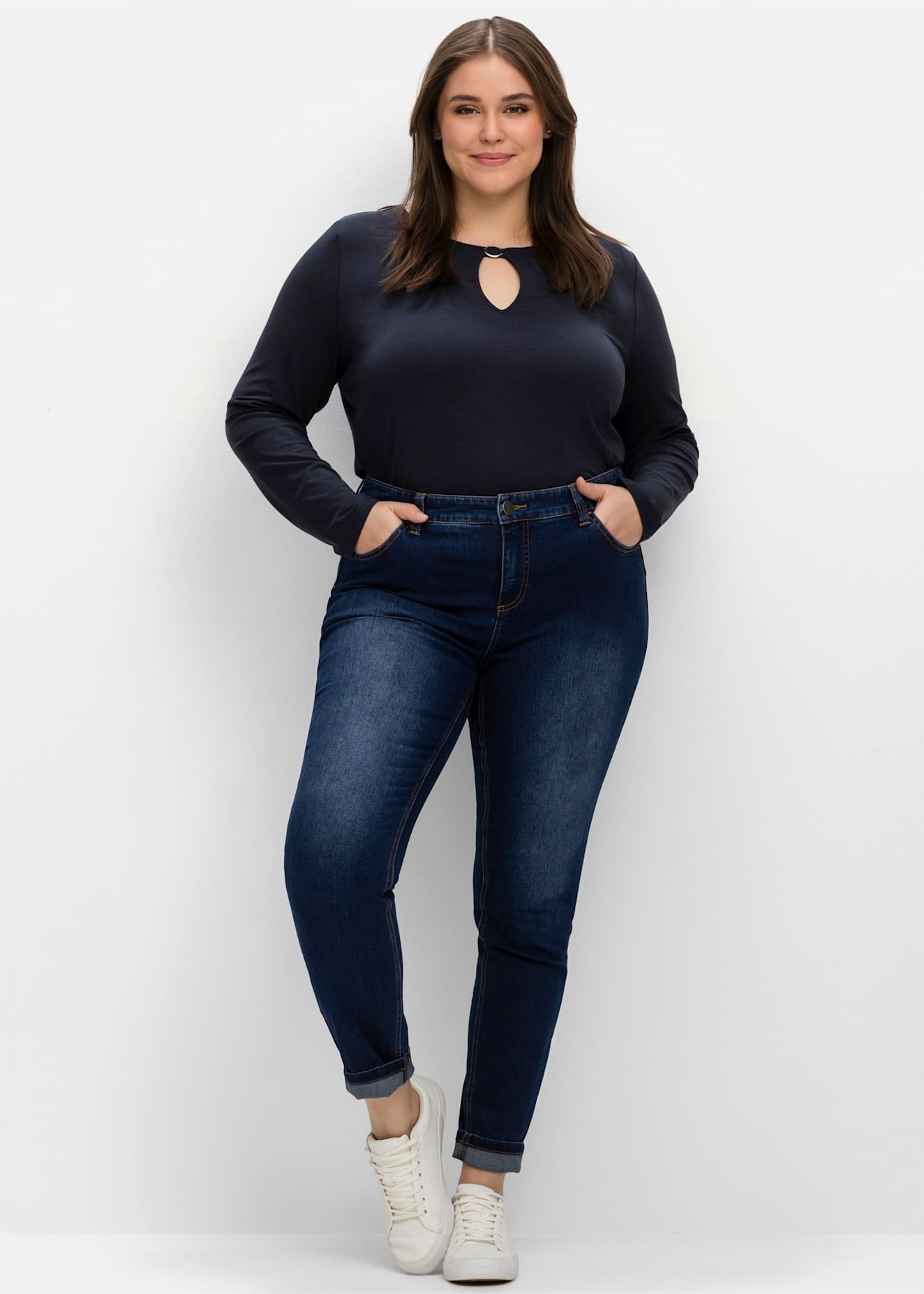Sheego Bequeme Jeans 1 Stk. tlg. günstig online kaufen