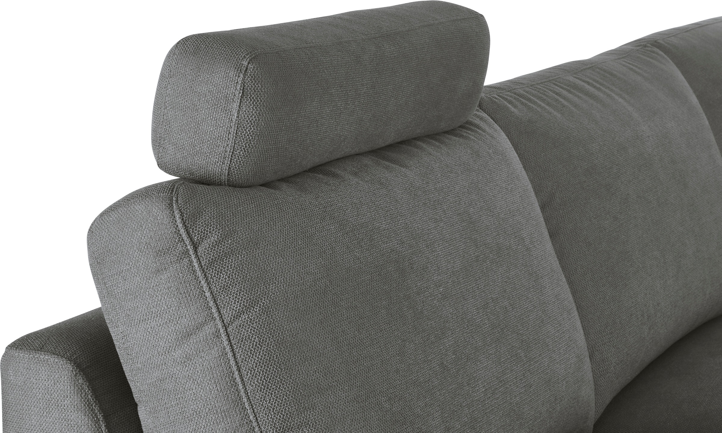 3C Candy Ecksofa »Lecce, wahlweise PUR-Schaumstoff oder Tonnentaschenfederkern«, Bett im 2,5-Sitzer, teilmotorische Schlaffunktion im Longchair, L-Form