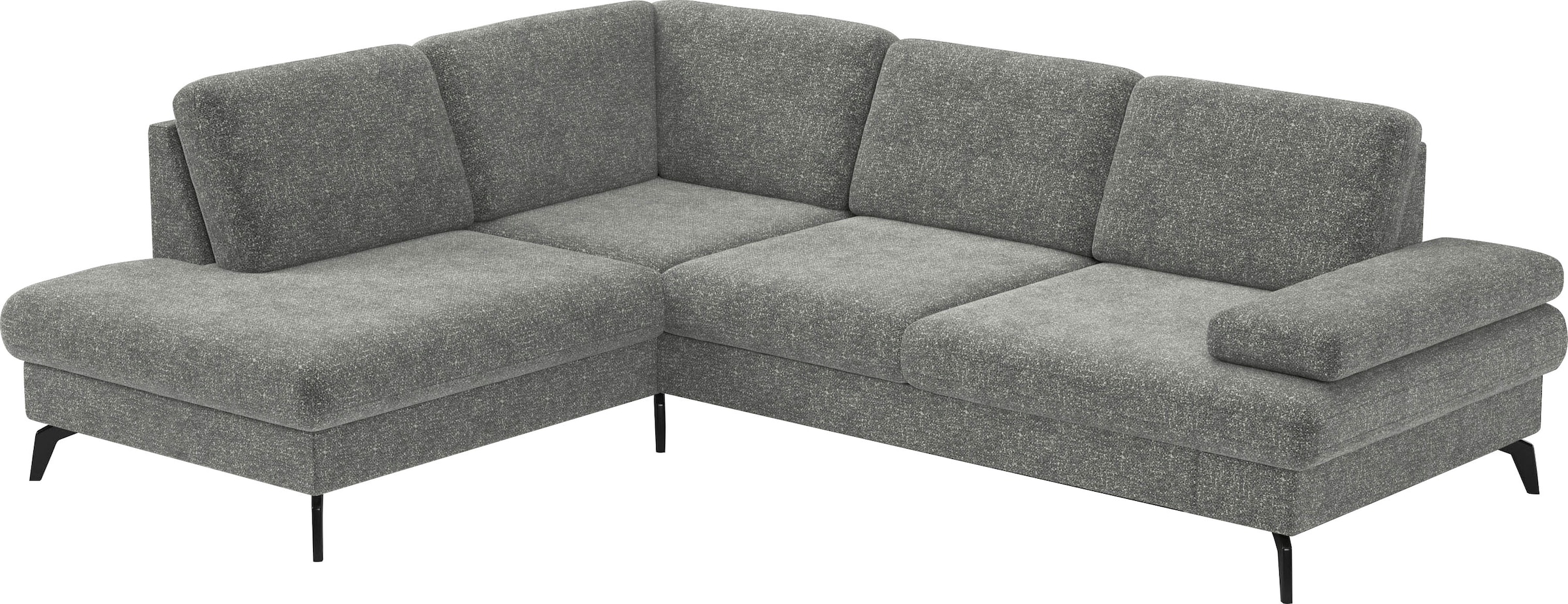 sit&more Ecksofa »Morris L-Form, inkl. Sitztiefenverstellung«, wahlweise mit Armteilverstellung, Bettfunktion & Bettkasten