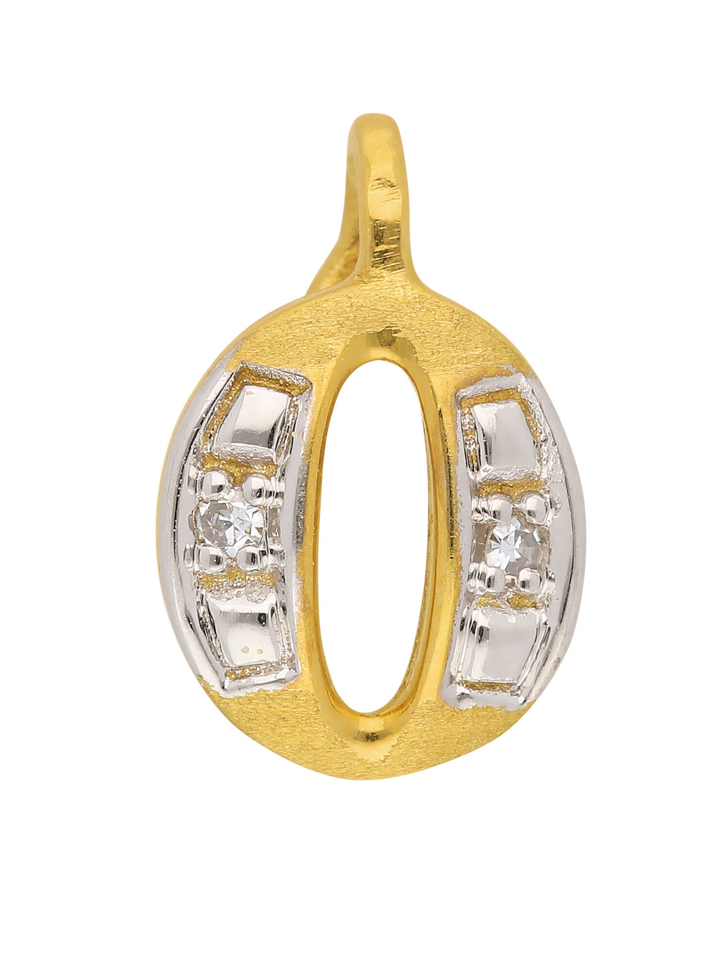 Buchstabenanhänger ADELIA´S "Damen Gold Schmuck 585 Gold Buchstabenanhänger mit Diamant", gold, Schmuckanhänger, Damen, 0,02 VVS = sehr sehr kleine Einschlüsse mit Diamant, Gold, mit Diamant Goldschmuck für Damen & Herren 2