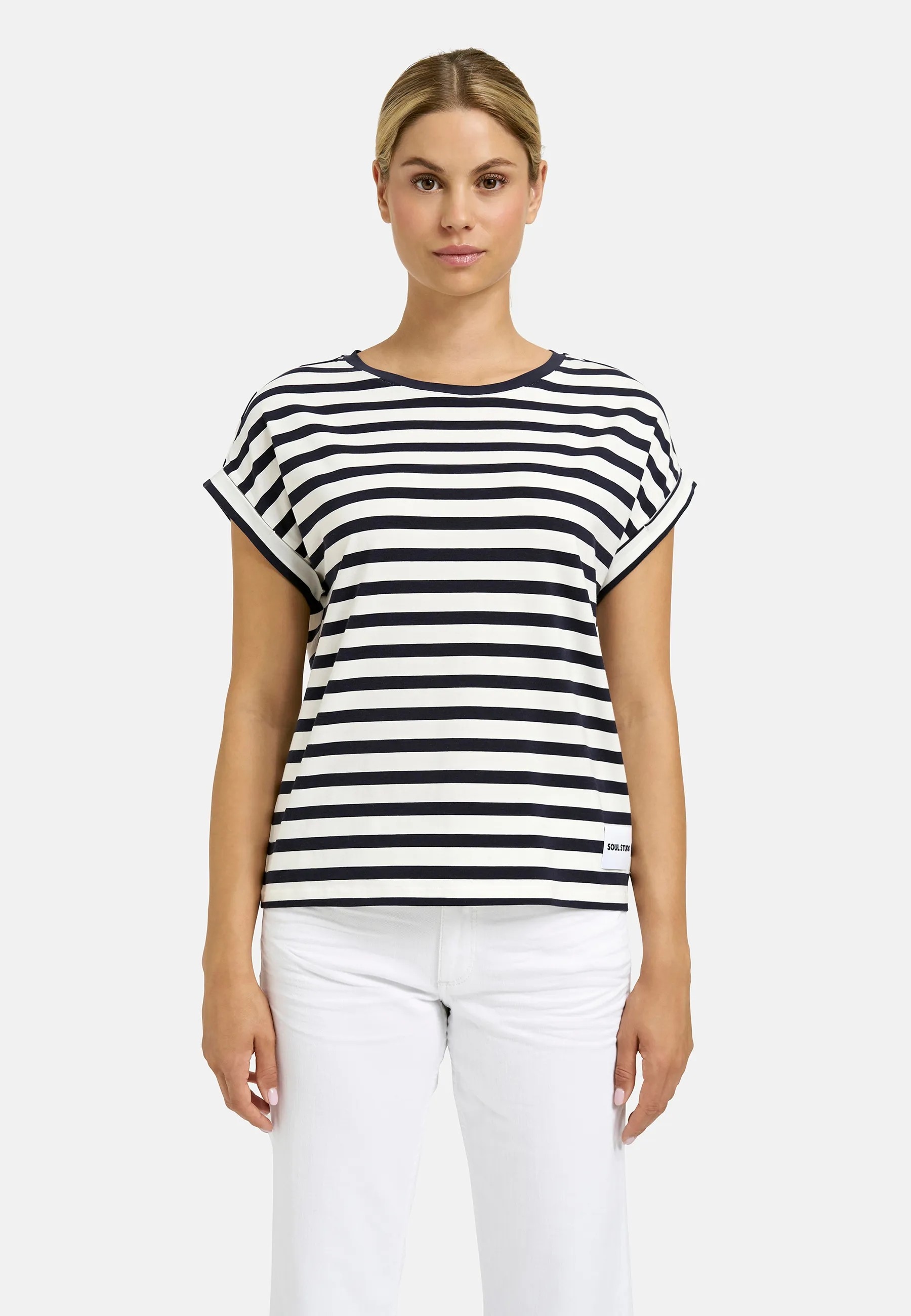 Smith & Soul T-Shirt im gestreiften Design, Rundhalsform günstig online kaufen