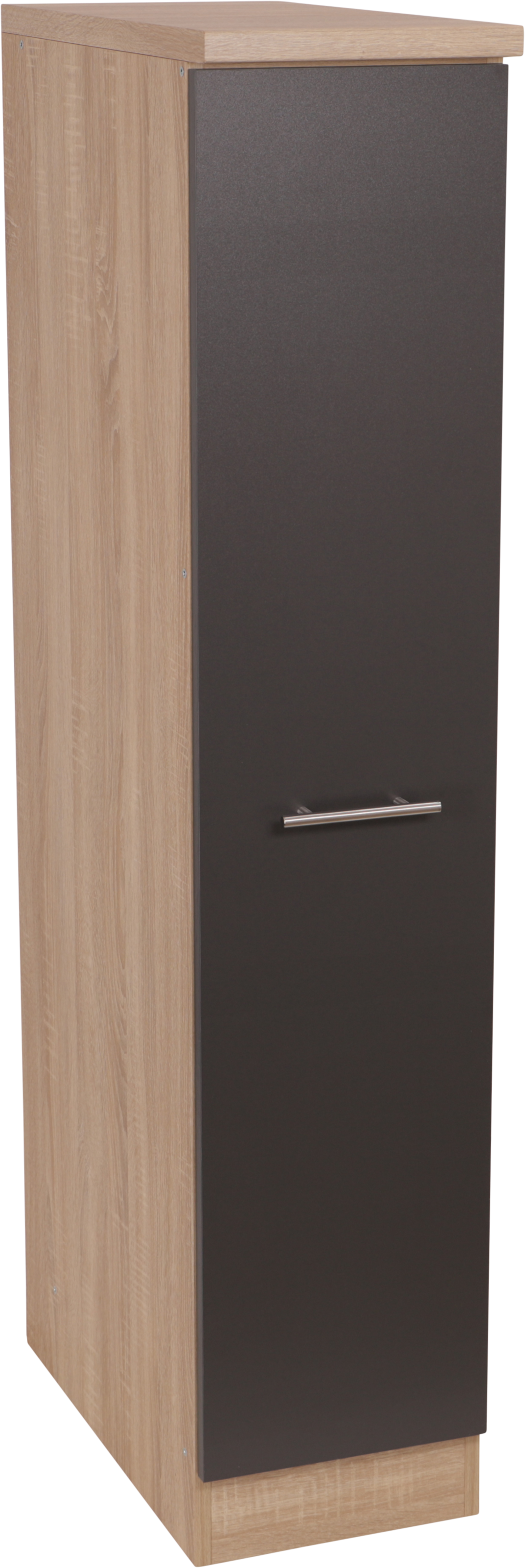 Apothekerschrank RESPEKTA, B:30cm H:144,8cm T:60cmgrau, Küche, Schränke, "Merle", Breite 30 cm, Stangengriffe aus Metall