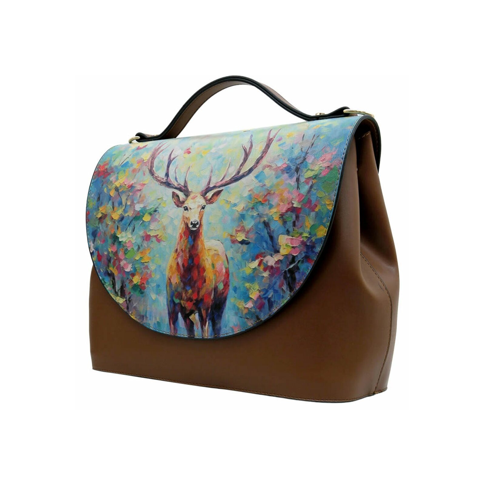 DOGO Henkeltasche "Damen Handy Bag Deer of Dreams Vegan Damen Handtaschen ( günstig online kaufen