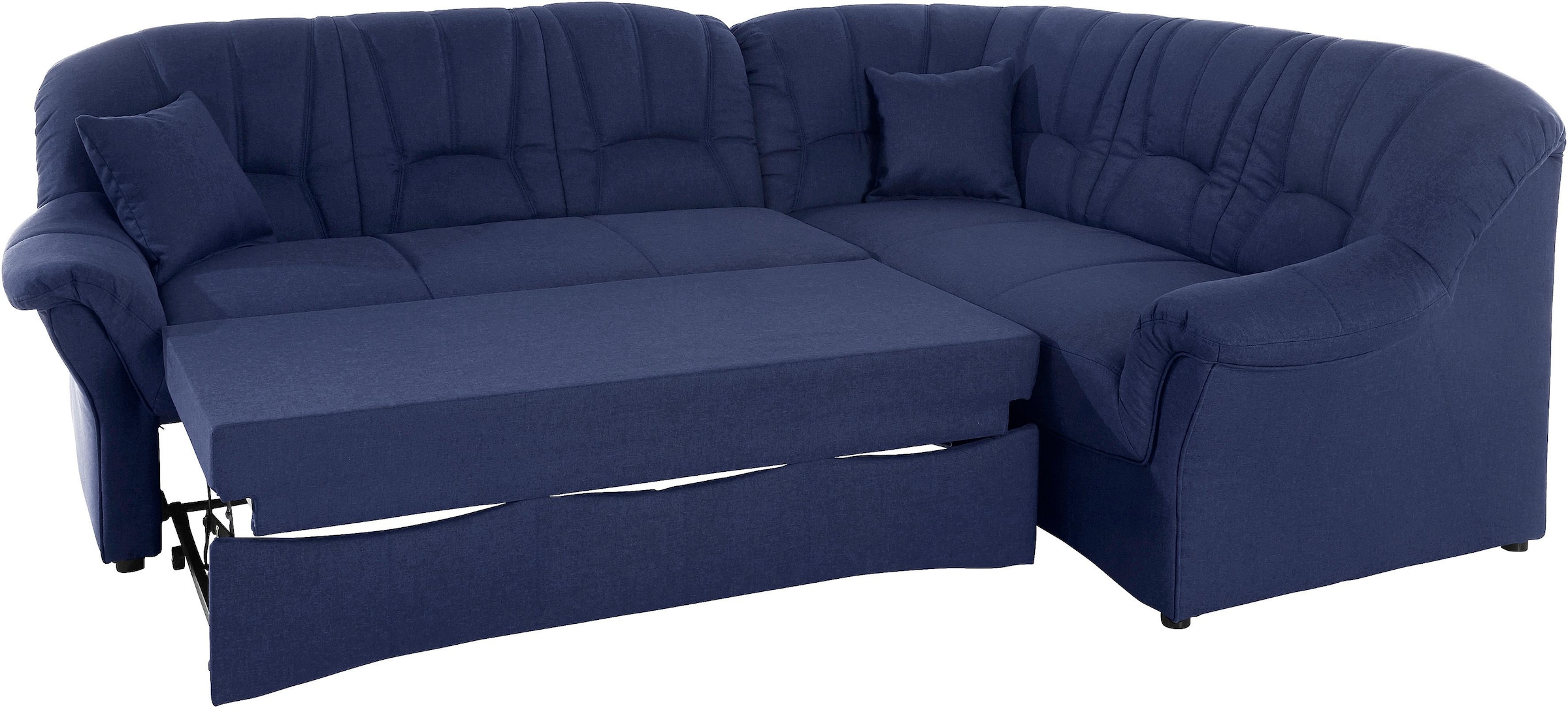 DOMO collection Ecksofa »Bahia, zeitlos und elegant, bequeme Armlehnen, L-Form«, wahlweise mit Bettfunktion