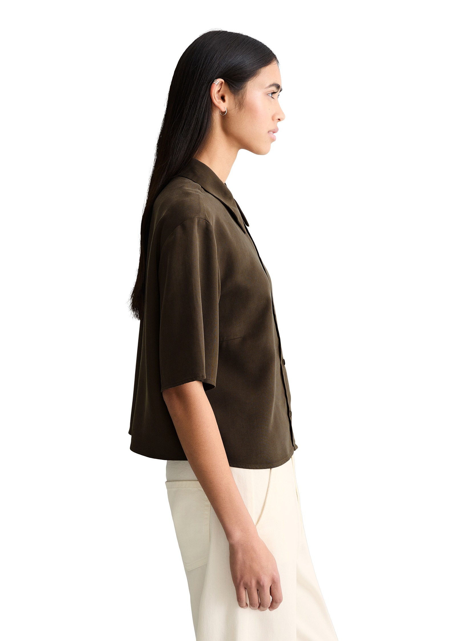 Marc OPolo DENIM Kurzarmbluse "aus TENCEL™ Lyocell" günstig online kaufen