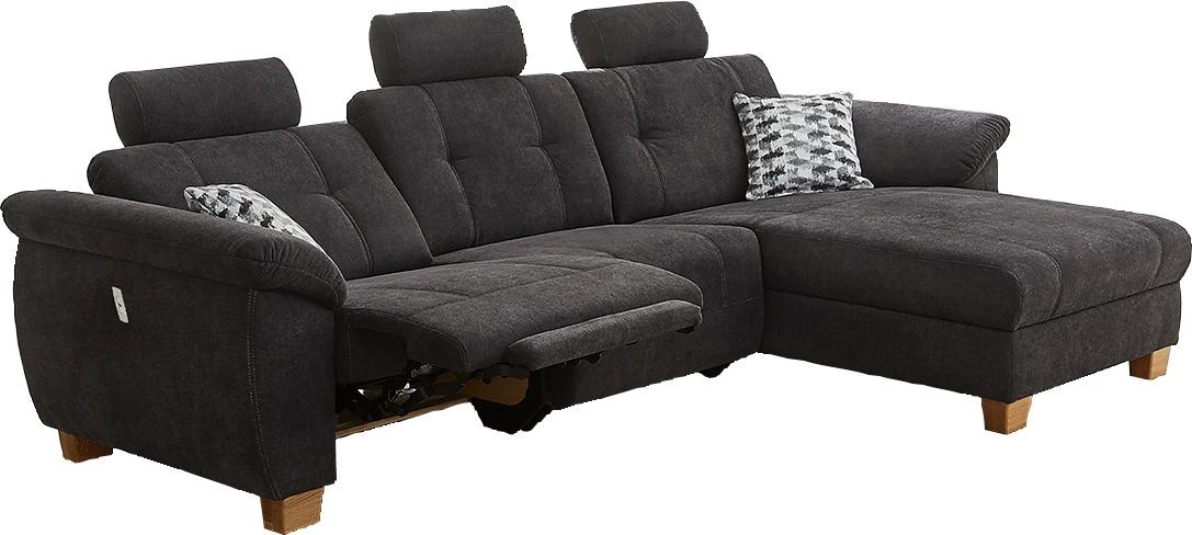 Jockenhöfer Gruppe Ecksofa »Savona L-Form«, jeweils mit USB-Ladestation an der Armlehne und mit Relaxfunktion