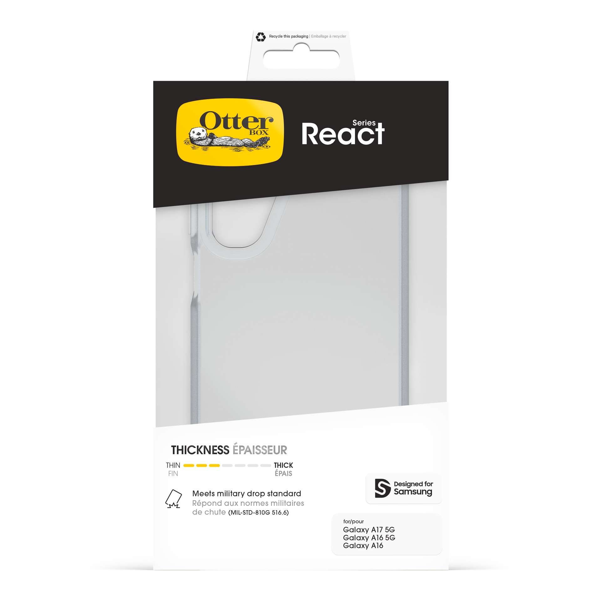 Otterbox Handyhülle »React Series Case für Samsung Galaxy A17 5G/A16/A16 5G«, Samsung Galaxy A17 5G-Samsung Galaxy A16/A16 5G, Backcover, Schutzhülle, Handyschutzhülle, Case, Schutzcase, stoßfest