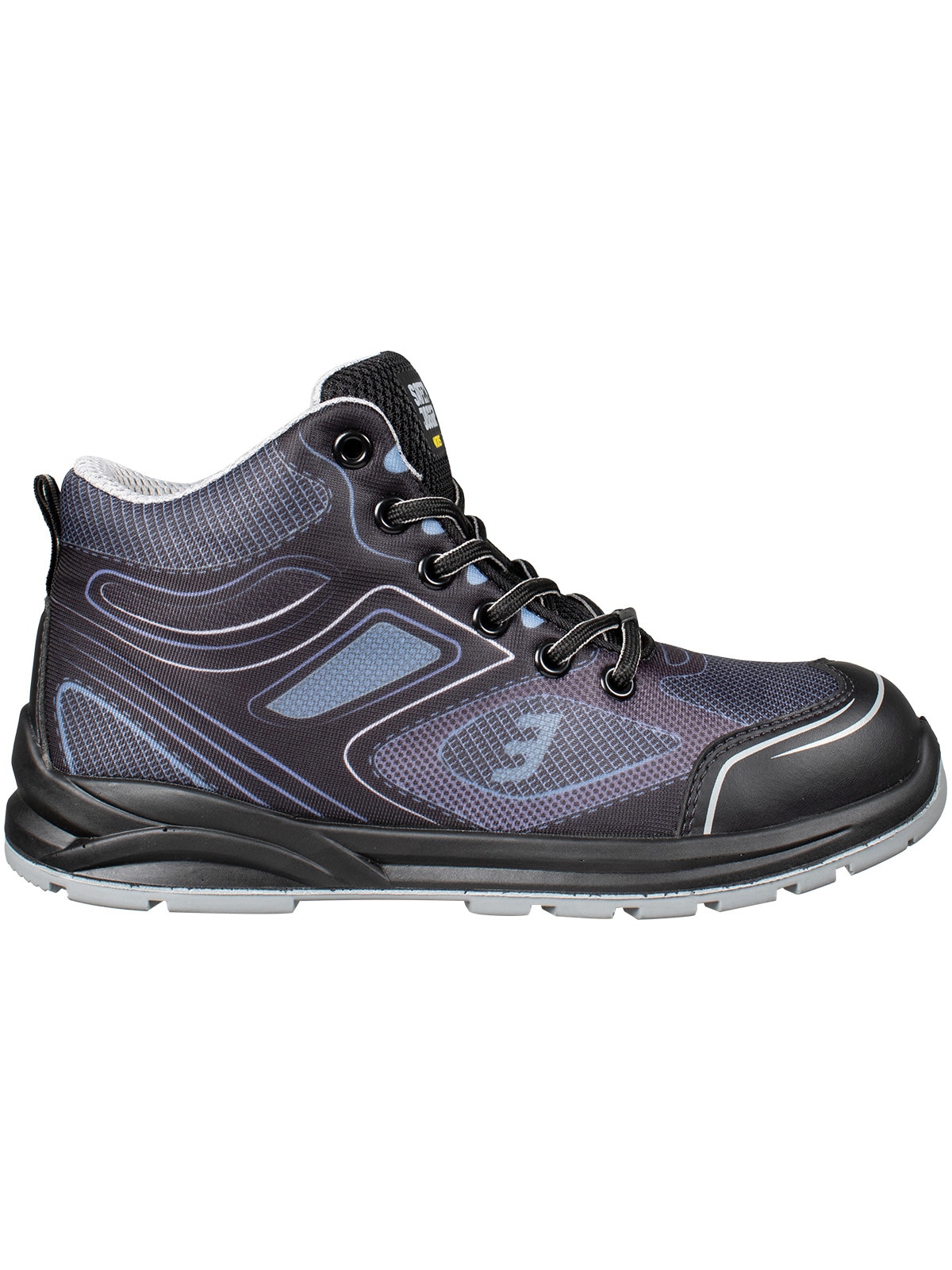 "Sicherheitsschuh SAFETY JOGGER WORKS ""Cador Mid"" Gr. 45, blau (dunkelblau), 45, Obermaterial: 100% Textilmaterial TEXMAT., Schuhe"
