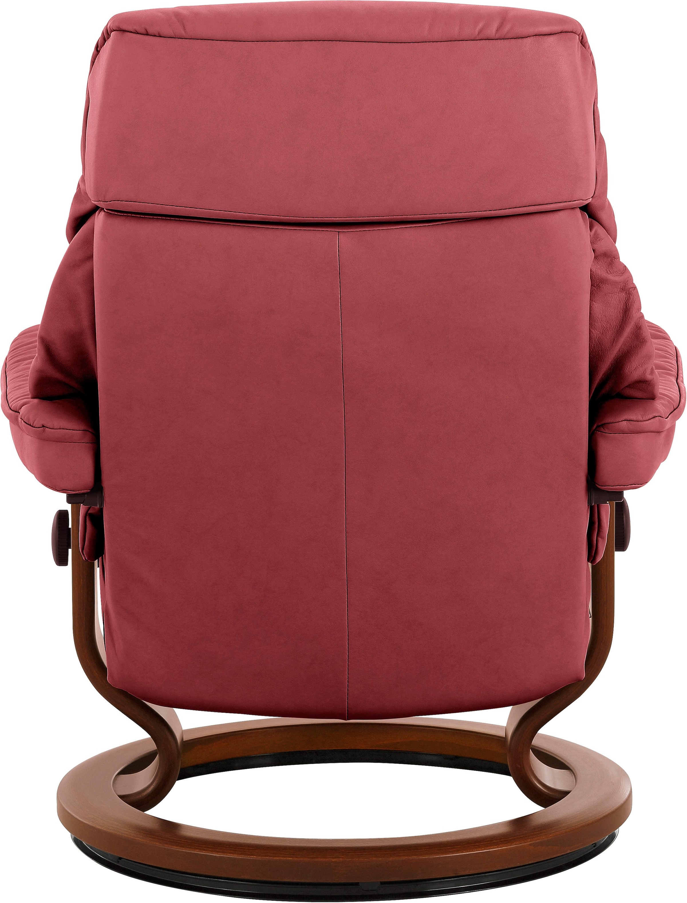 Stressless® Relaxsessel »Ruby«, (Set, Relaxsessel mit Hocker), mit Classic Base, Größe M, Gestell Eiche, Wenge, Braun & Schwarz