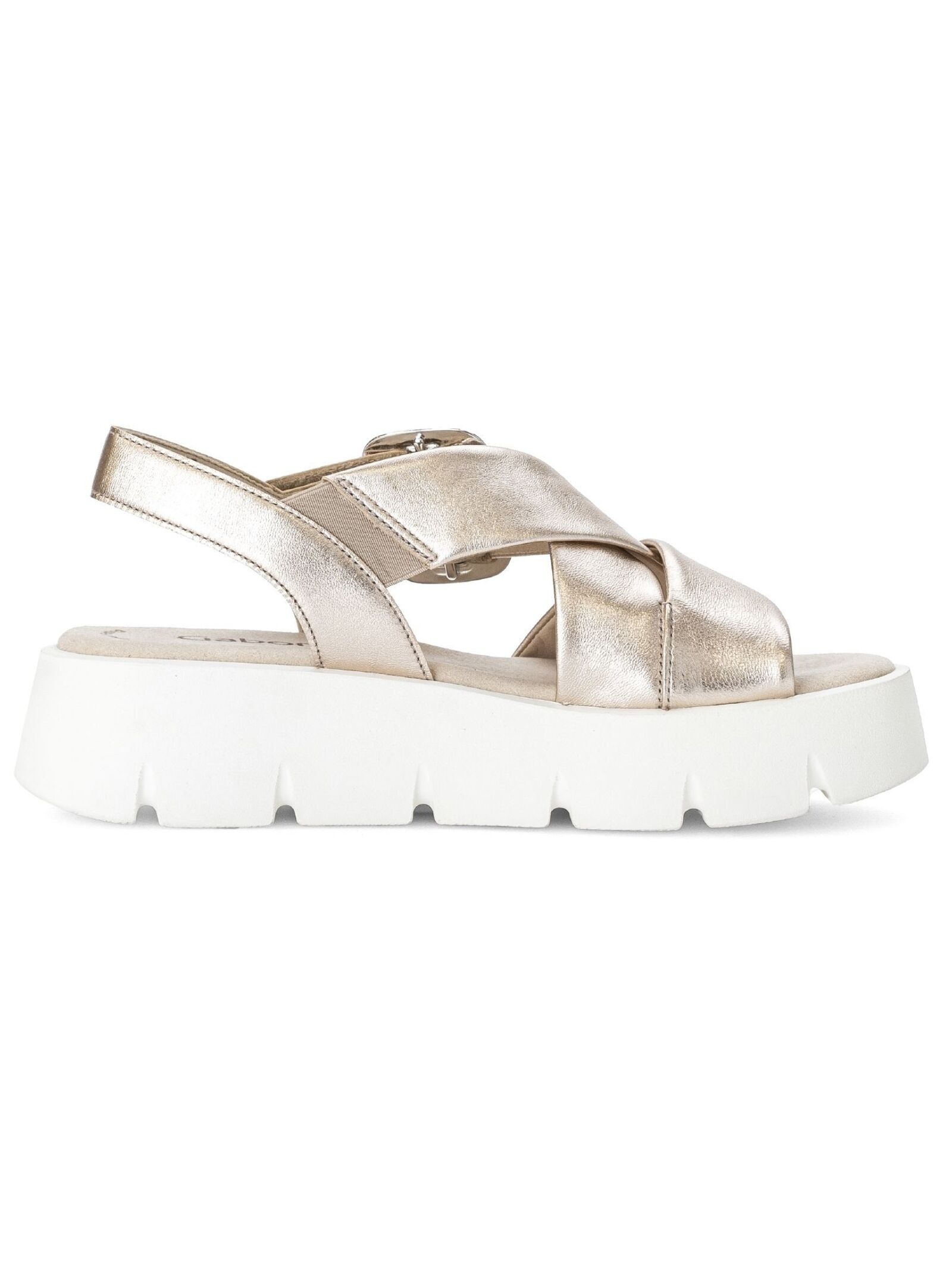 Gabor Sandalen Leder Wedge Sandal Powder 38 3