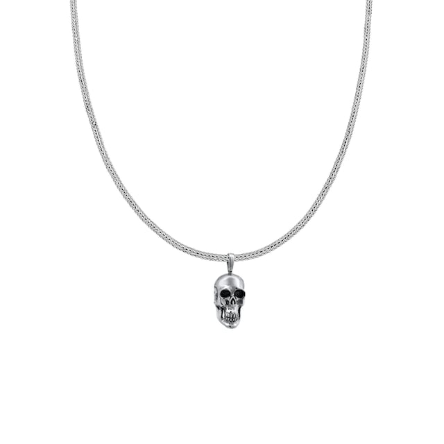 Kuzzoi Kette mit Anhänger »Herren Schlangenkette Totenkopf Anhänger Silber«  online bestellen | BAUR