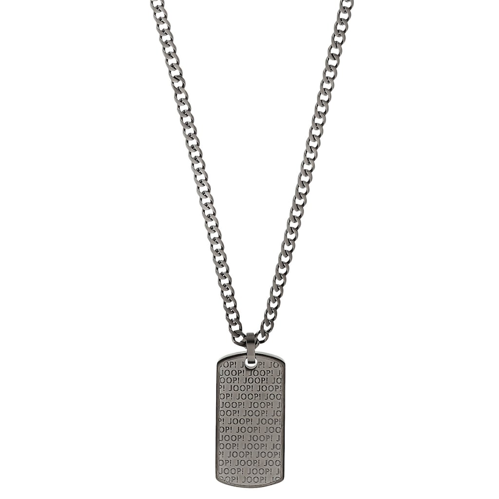 Herrenmode Schmuck Joop Kette mit Anhänger »2030866« gunfarben Herrenmode Schmuck Joop Kette mit Anhänger »2030866« gunfarben