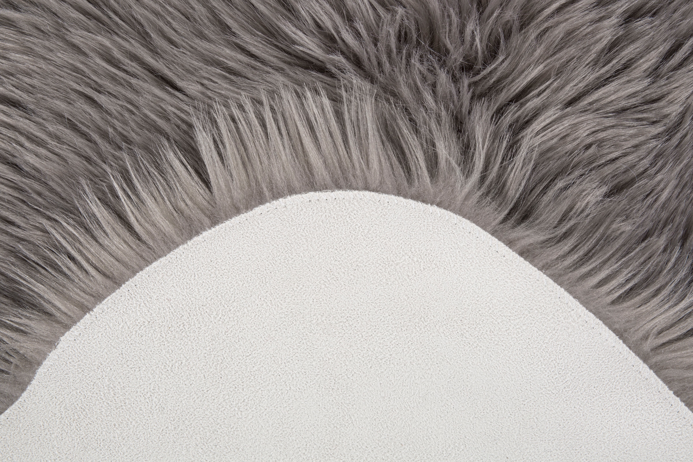 Andiamo Fellteppich »Ovium«, rund, 60 mm Höhe, Kunstfell, weicher & flauschiger Hochflor