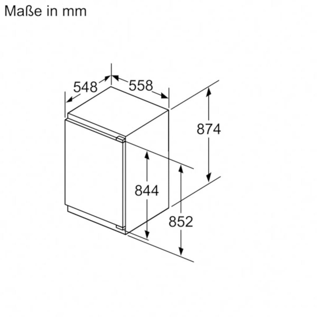 BOSCH Einbaukühlschrank »KIR21ADD1«, KIR21ADD1, 87,4 cm hoch, 55,8 cm breit