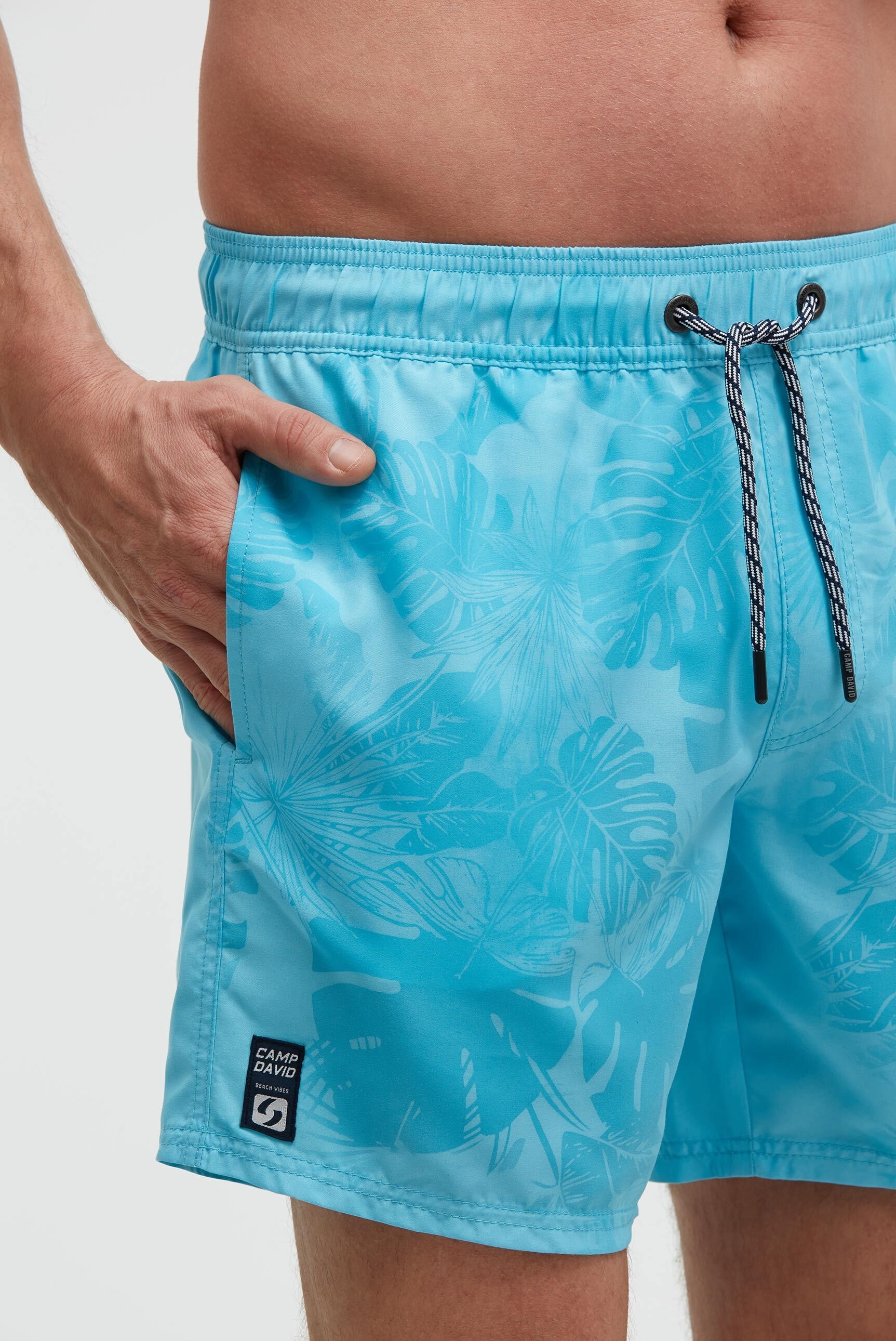 CAMP DAVID Badeshorts mit Einschubtaschen & einer Gesäßtasche