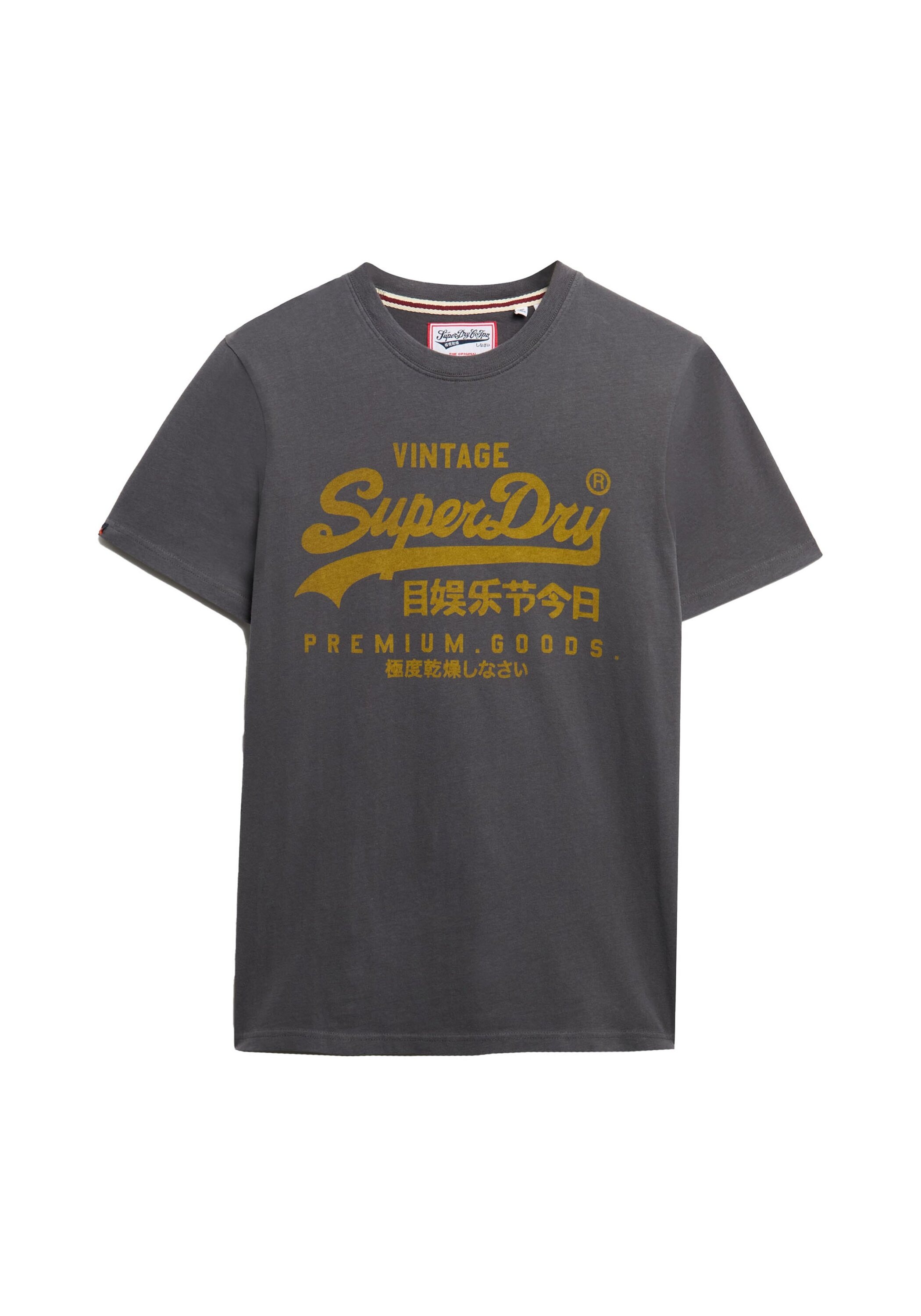 SUPERDRY Herren T-Shirt "T-Shirt VI Classic Tee 1er Pack", grau, Gr. M, Obermaterial: 100% Baumwolle CO., Shirts