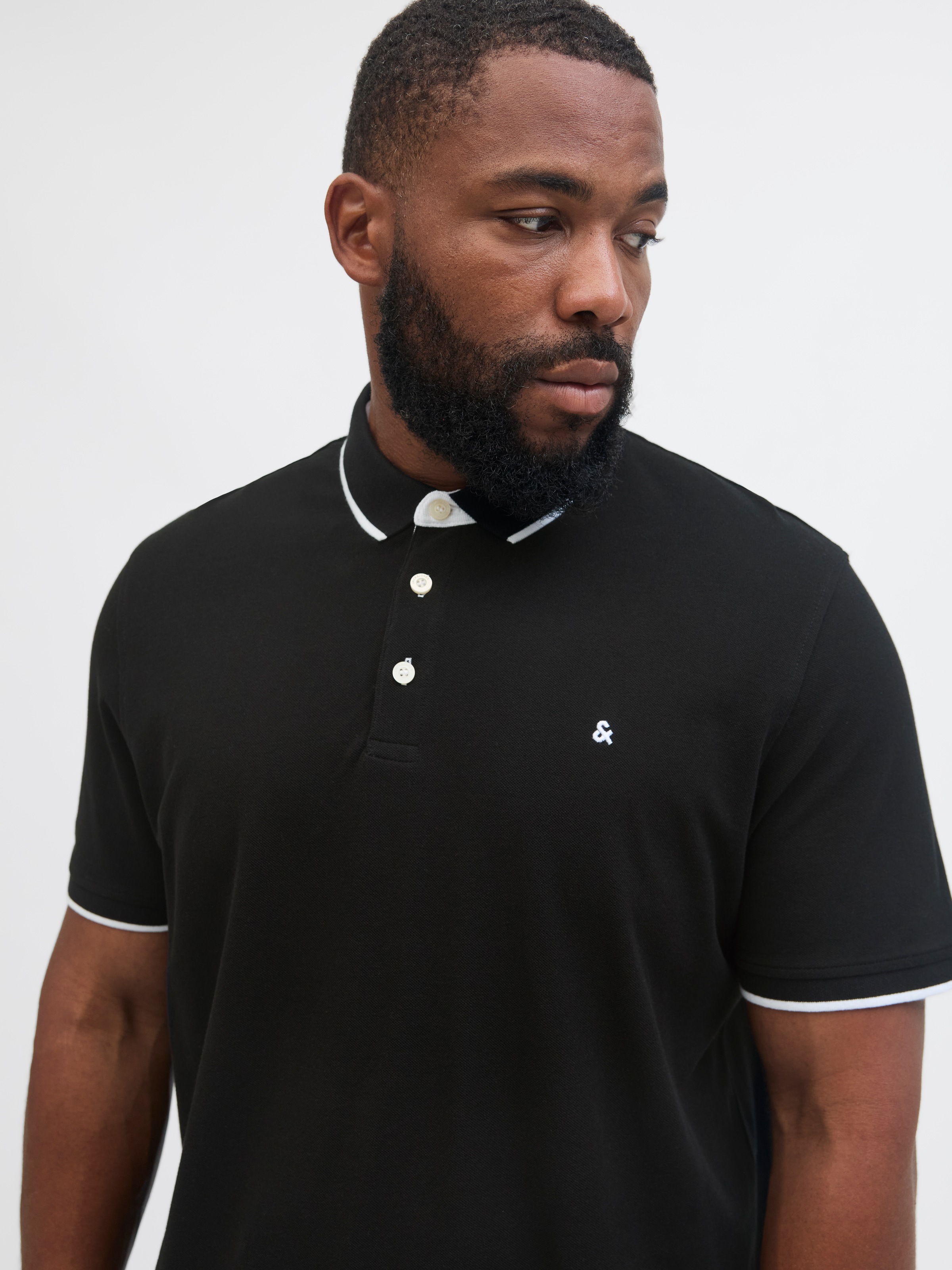 Jack & Jones PlusSize Poloshirt "JJEPAULOS POLO SS NOOS PLS", mit Logo Stic günstig online kaufen