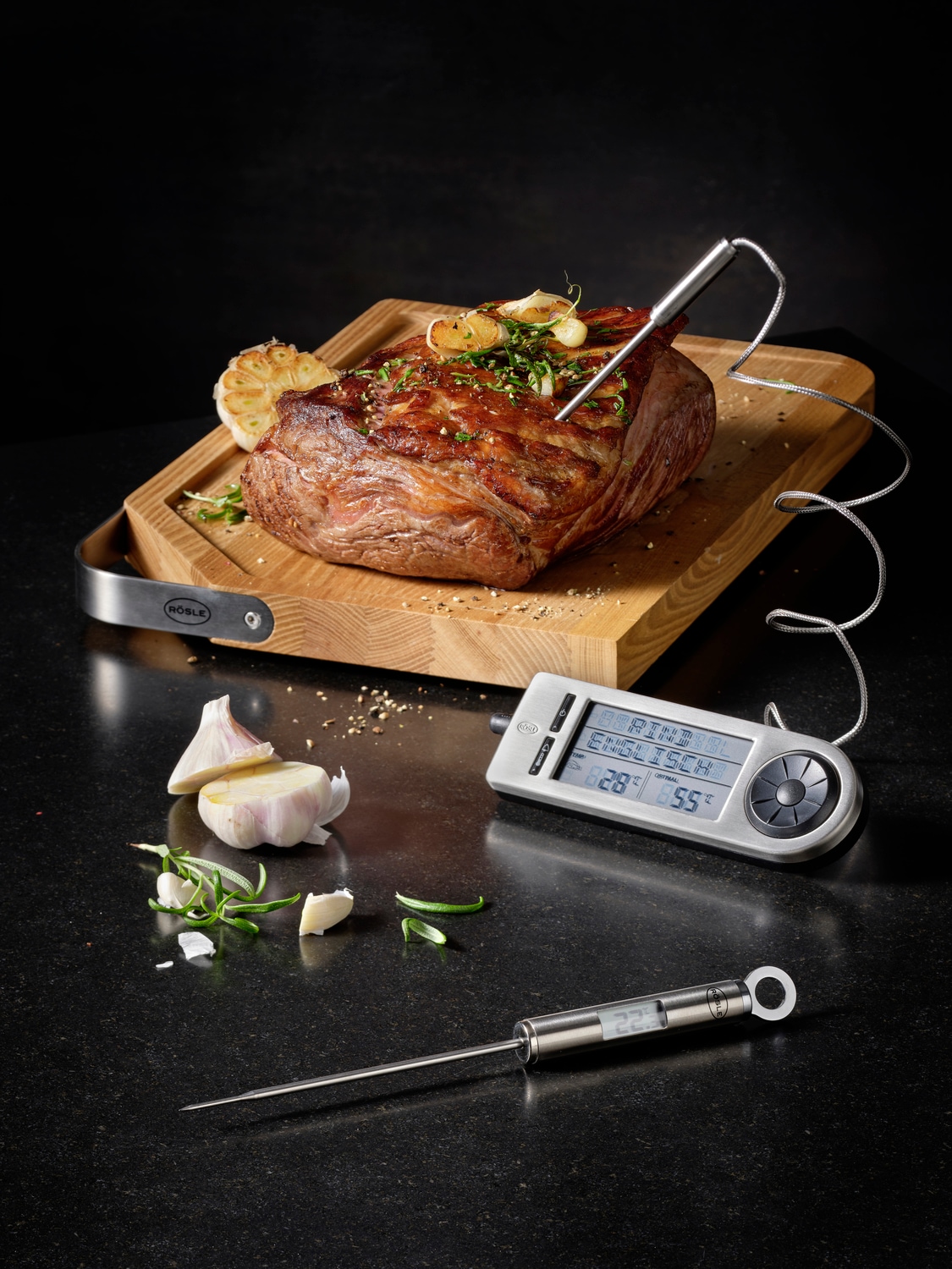 bestellen »Barbecue bis RÖSLE Gourmet-Thermometer, BAUR °F, 25066«, | digital, +200 und Edelstahl -40°C °C Kochthermometer Grillthermometer °C,