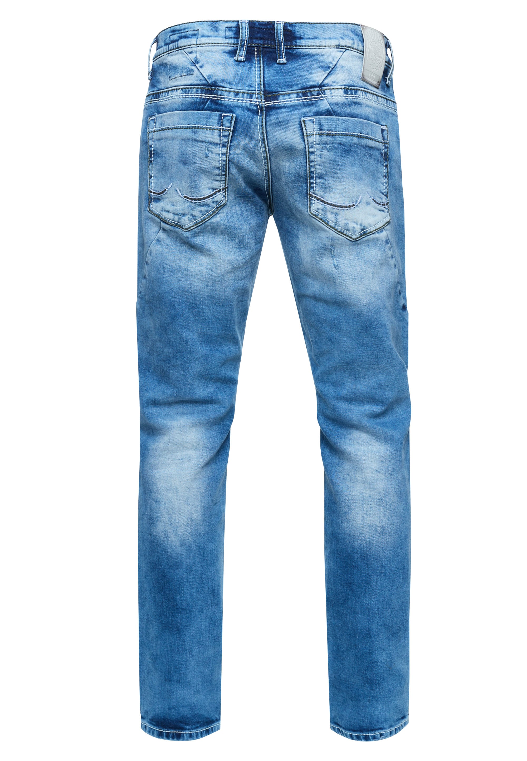 Rusty Neal Straight-Jeans »ODAR«, Mit farblich abgesetzten Ziernähten