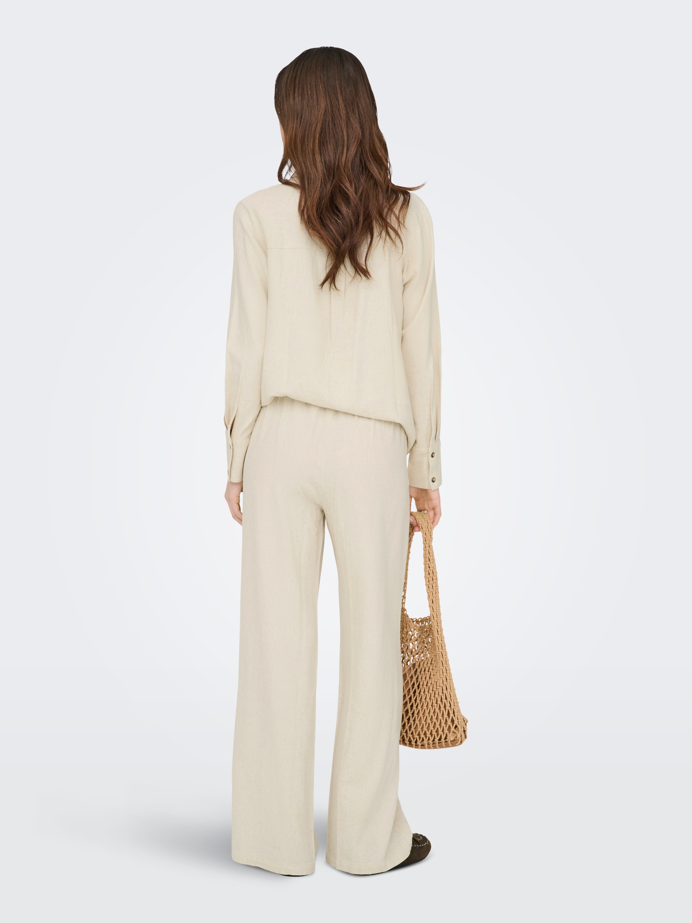 JDY Schlupfhose »JDYSAY LINEN HW WIDE PANT WVN NOOS«  Sommerhose mit Leinen