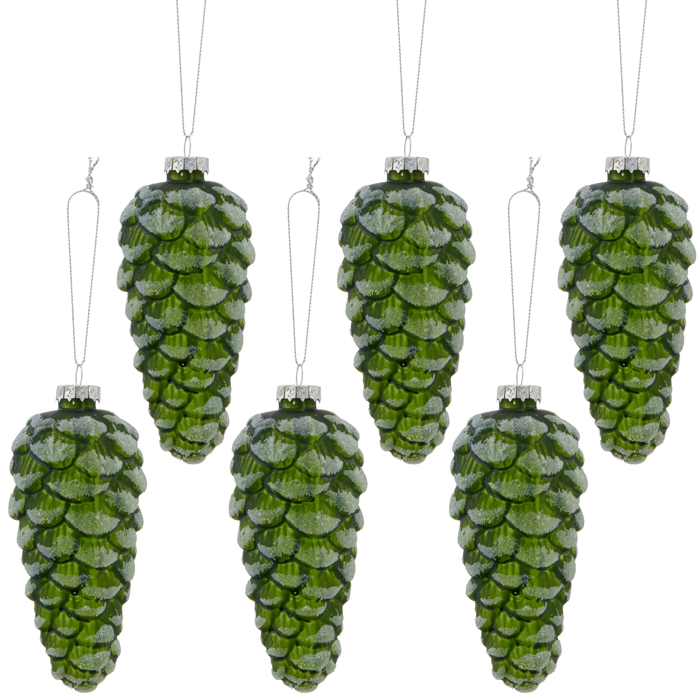 LeGer Home by Lena Gercke Christbaumschmuck "Glashänger Zapfen" mit Glitzer günstig online kaufen