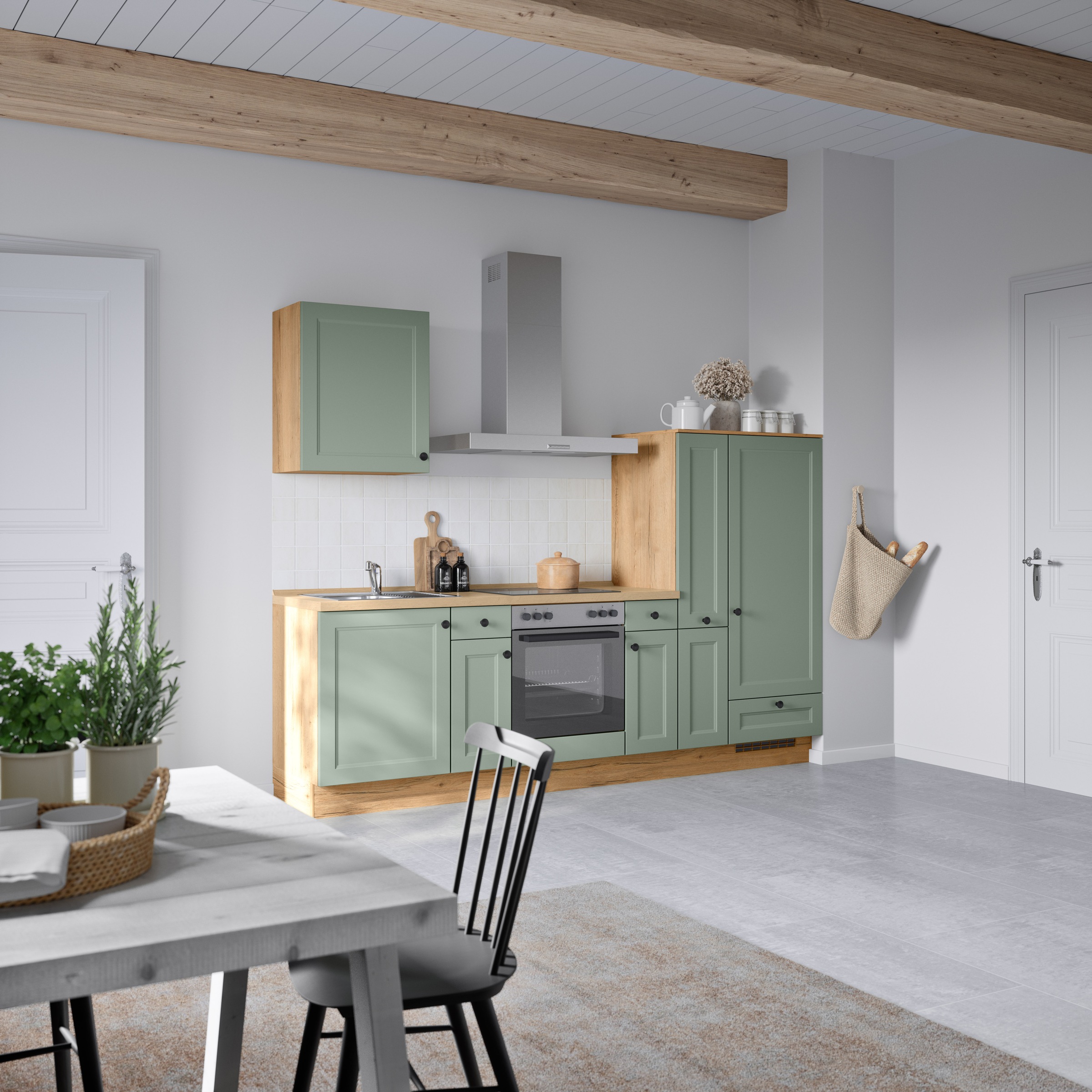 nobilia® Küchenzeile »"Cascada I"«, vormontiert, Ausrichtung wählbar, Breite 270 cm, wahlw. mit E-Geräten