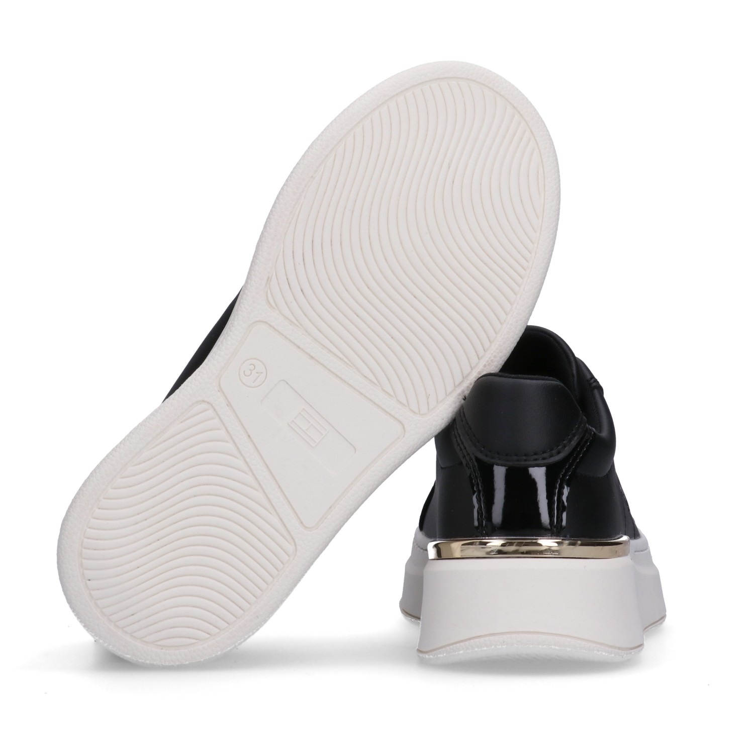 Tommy Hilfiger Sneaker Plateausneaker, Schnürschuh mit Metallic Einsatz günstig online kaufen