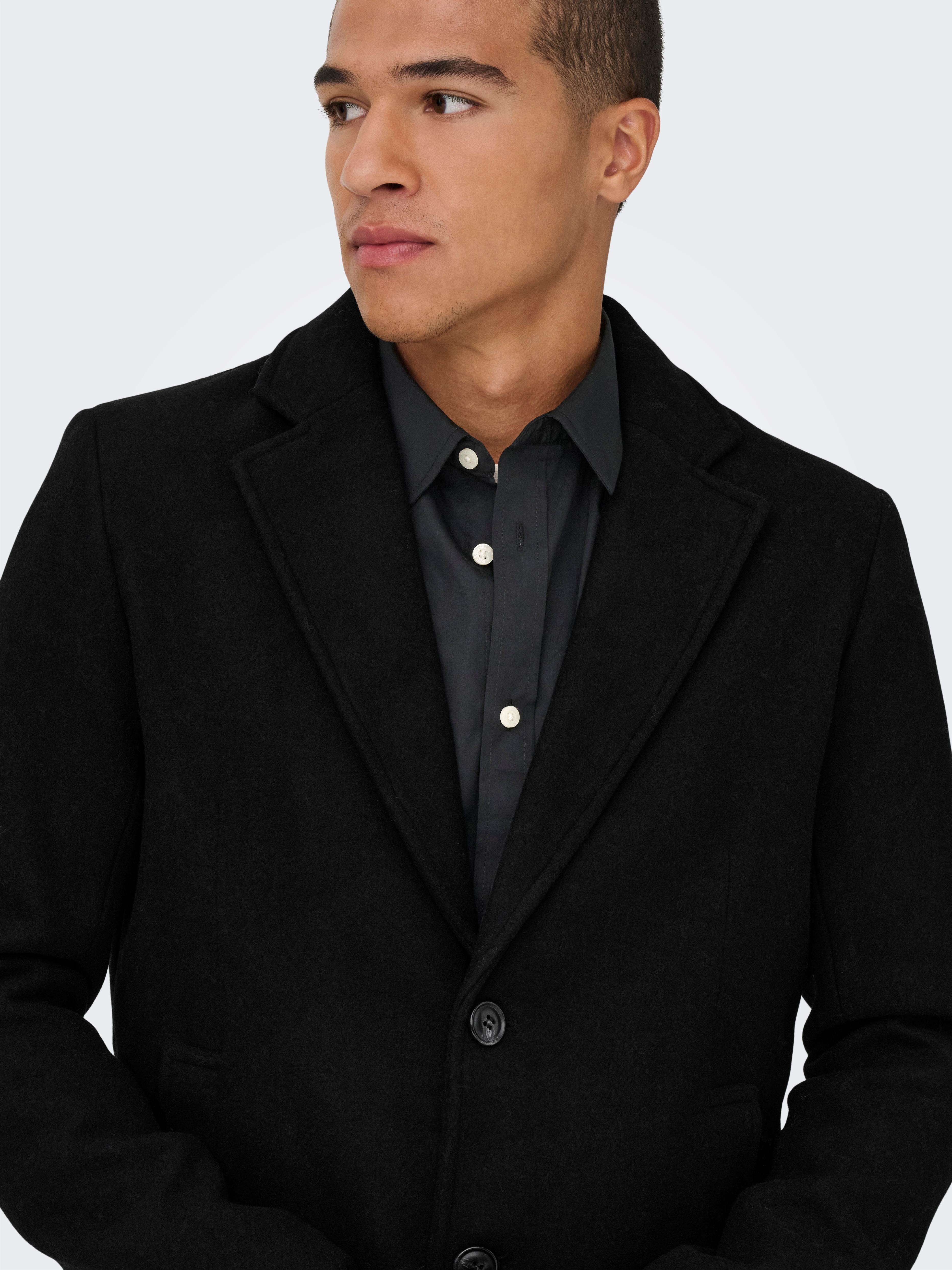 Thumbnail - ONLY & SONS Langmantel "ONSMATTHEW WOOL COAT OTW NOOS" mit Wolle