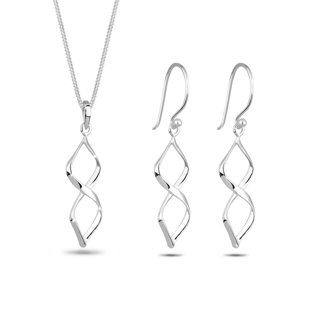 Elli Schmuckset »Spirale Form Geo 925 Sterling Silber«