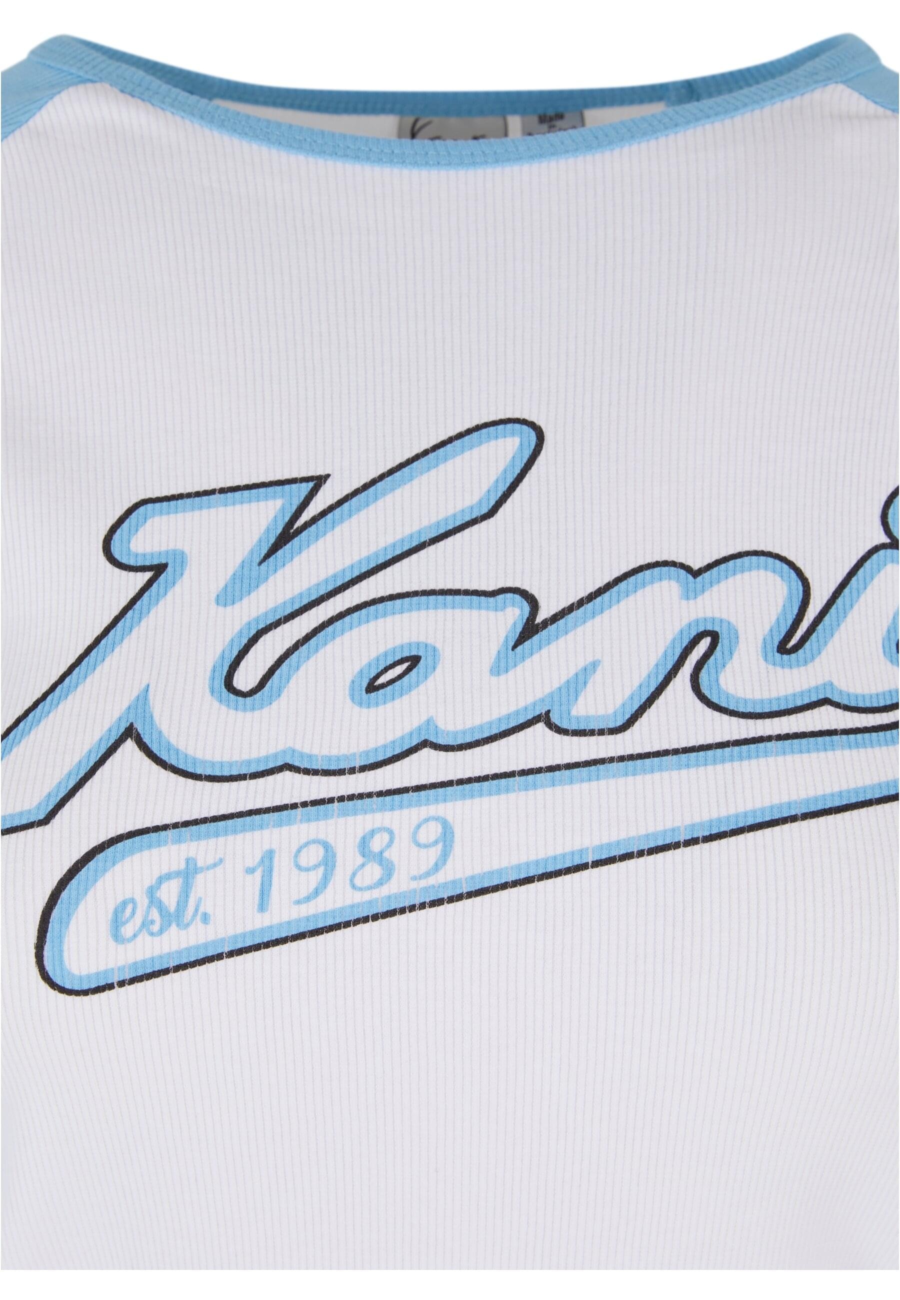 Karl Kani T-Shirt »Karl Kani Damen KW241-043-2 Karl Kani Varsity Crop Block Rib Ls«, (1 tlg.)