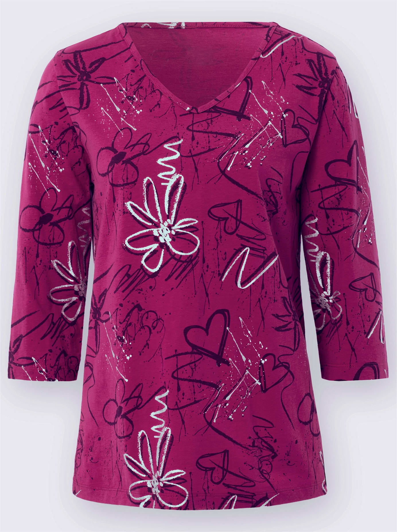 Classic Basics 3/4-Arm-Shirt "Shirt" 1 Stk. tlg. günstig online kaufen