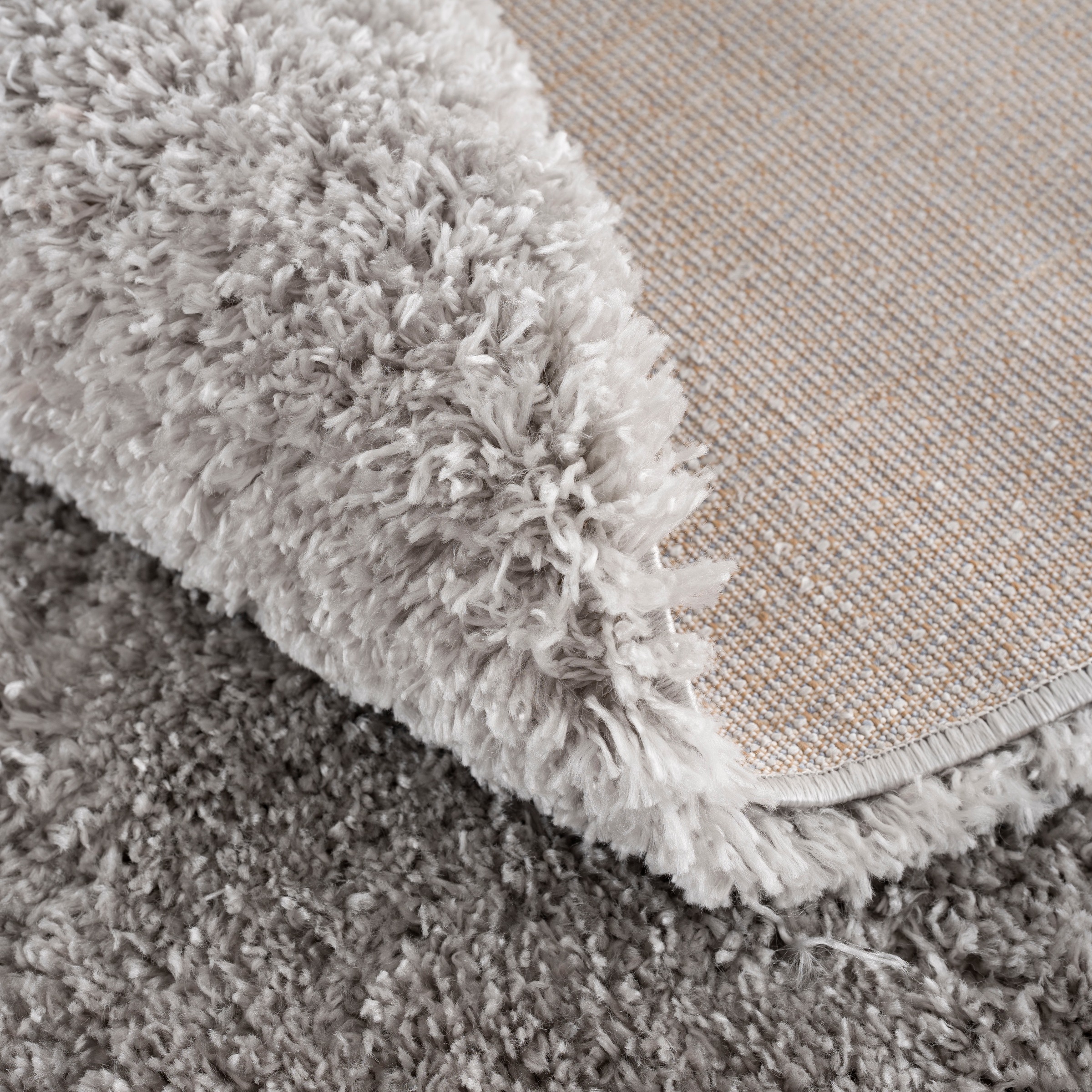 Thumbnail - Sanat Hochflor-Teppich "Porto", rund, 45 mm Höhe, Wohnzimmer, Langflor, Shaggy Teppich