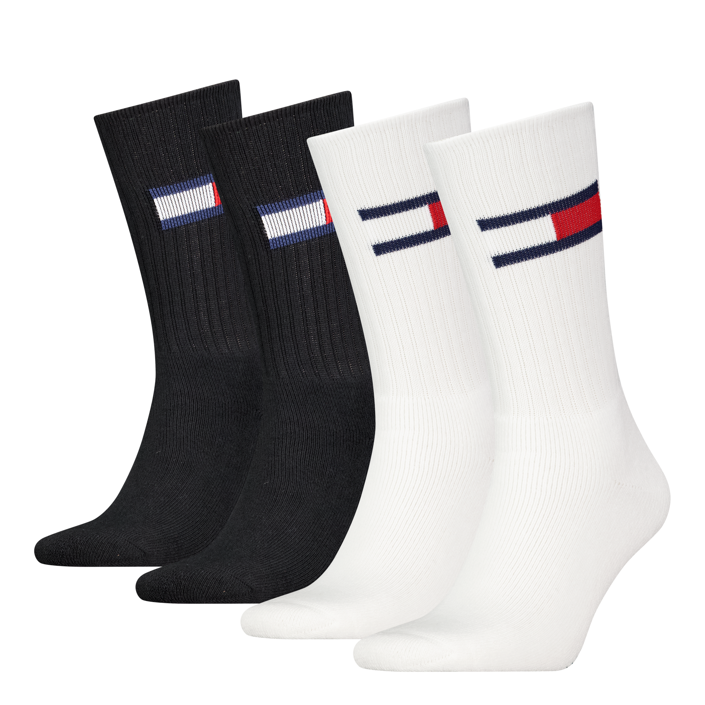 Tommy Hilfiger Socken "TH UNI TJ SOCK 4P FLAG" 4 Paar, Logo-Flag seitlich, günstig online kaufen
