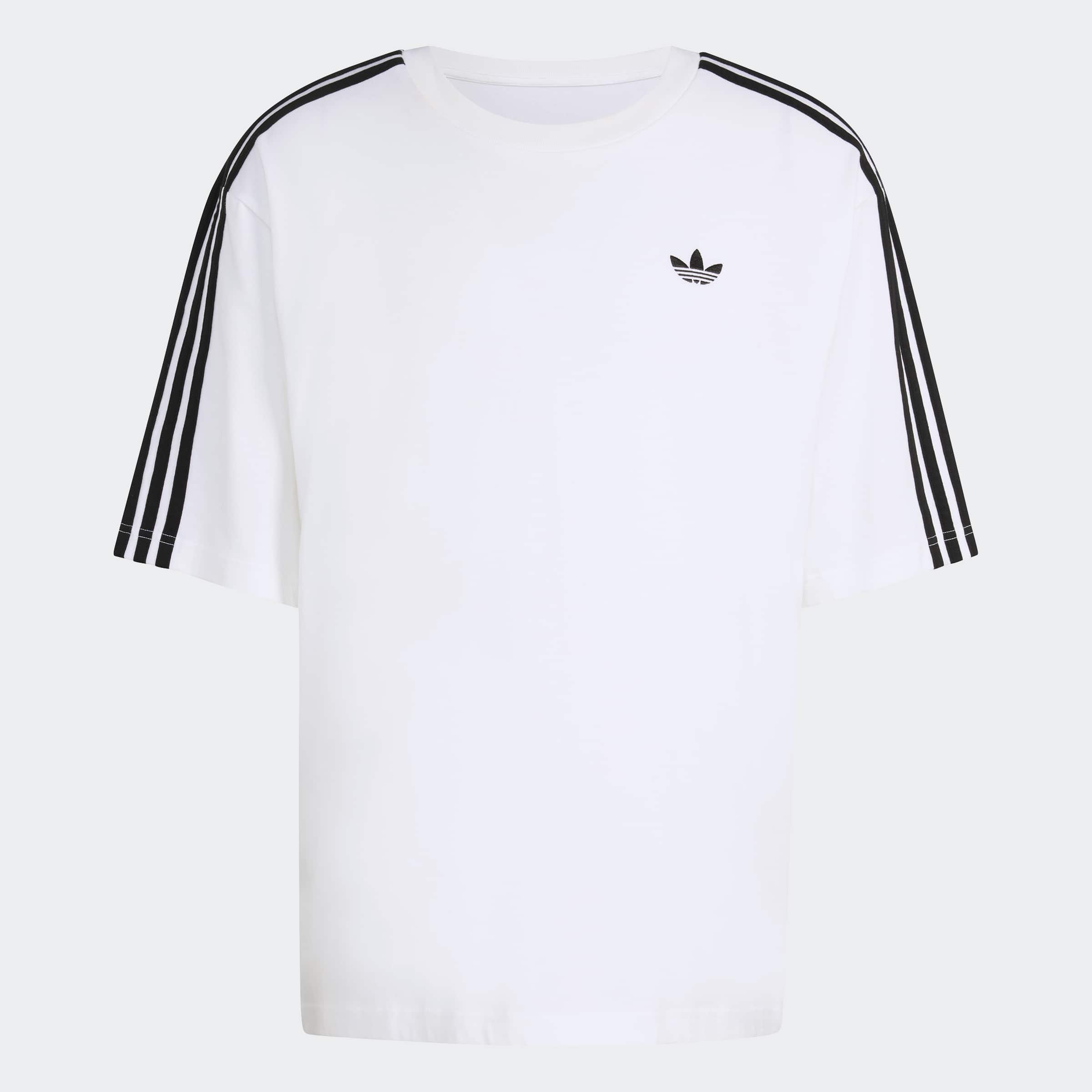 adidas Originals T-Shirt »ADICOLOR 3-STREIFEN OVERSIZE« mit Rundhalsausschnitt, ohne Verschluss, aus Baumwolle
