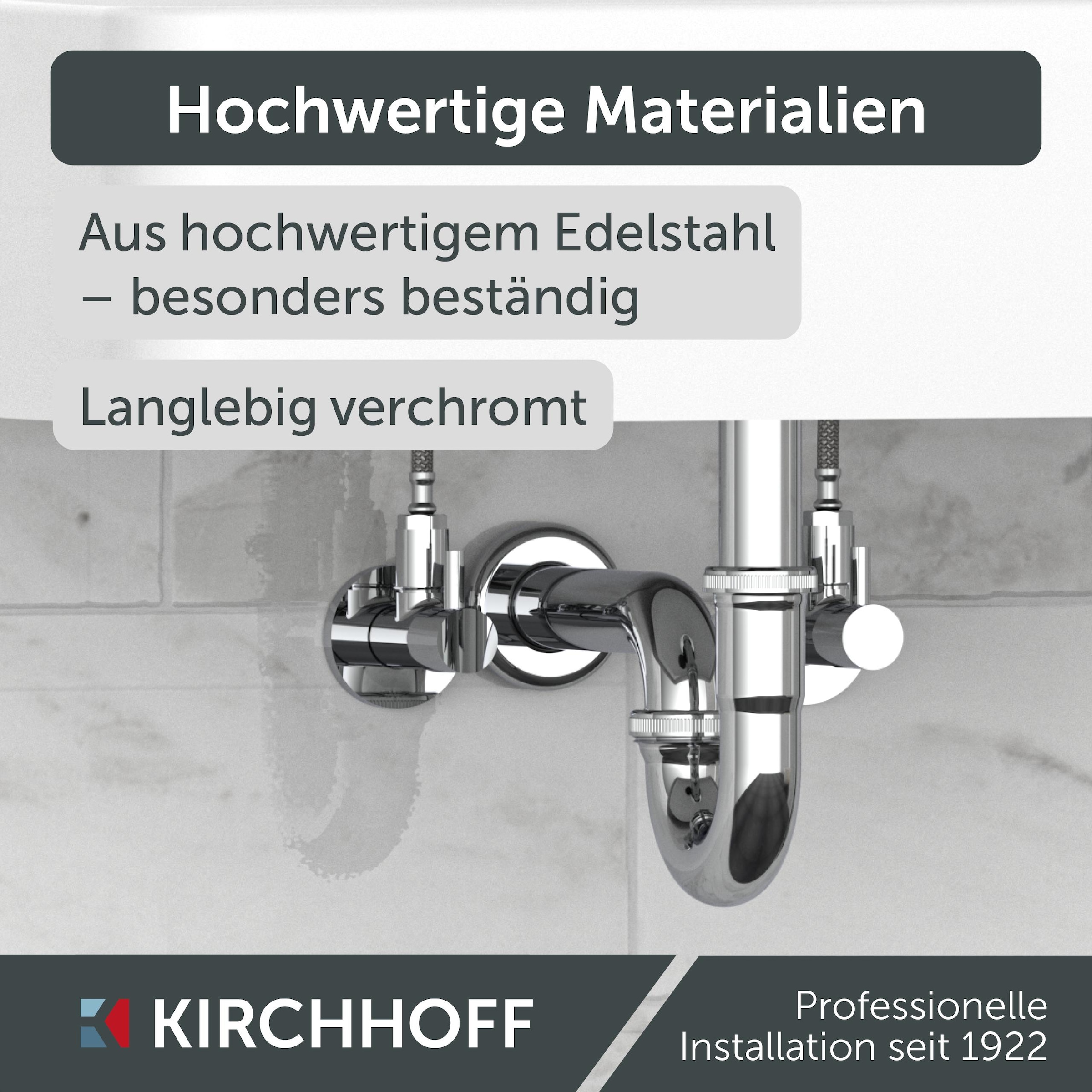 Kirchhoff Siphon, Röhrensiphon, Chrom, 1 1/4" x 32 mm