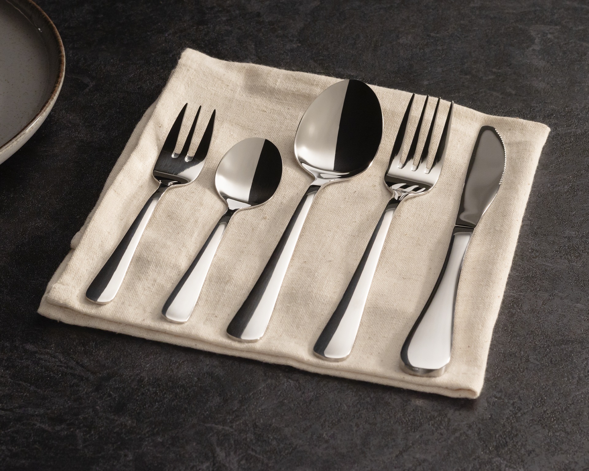 KING Besteck-Set »»Oslo«« 2,5 mm, Edelstahl 18/10, inkl. Besteck-Etui, für 6 Personen