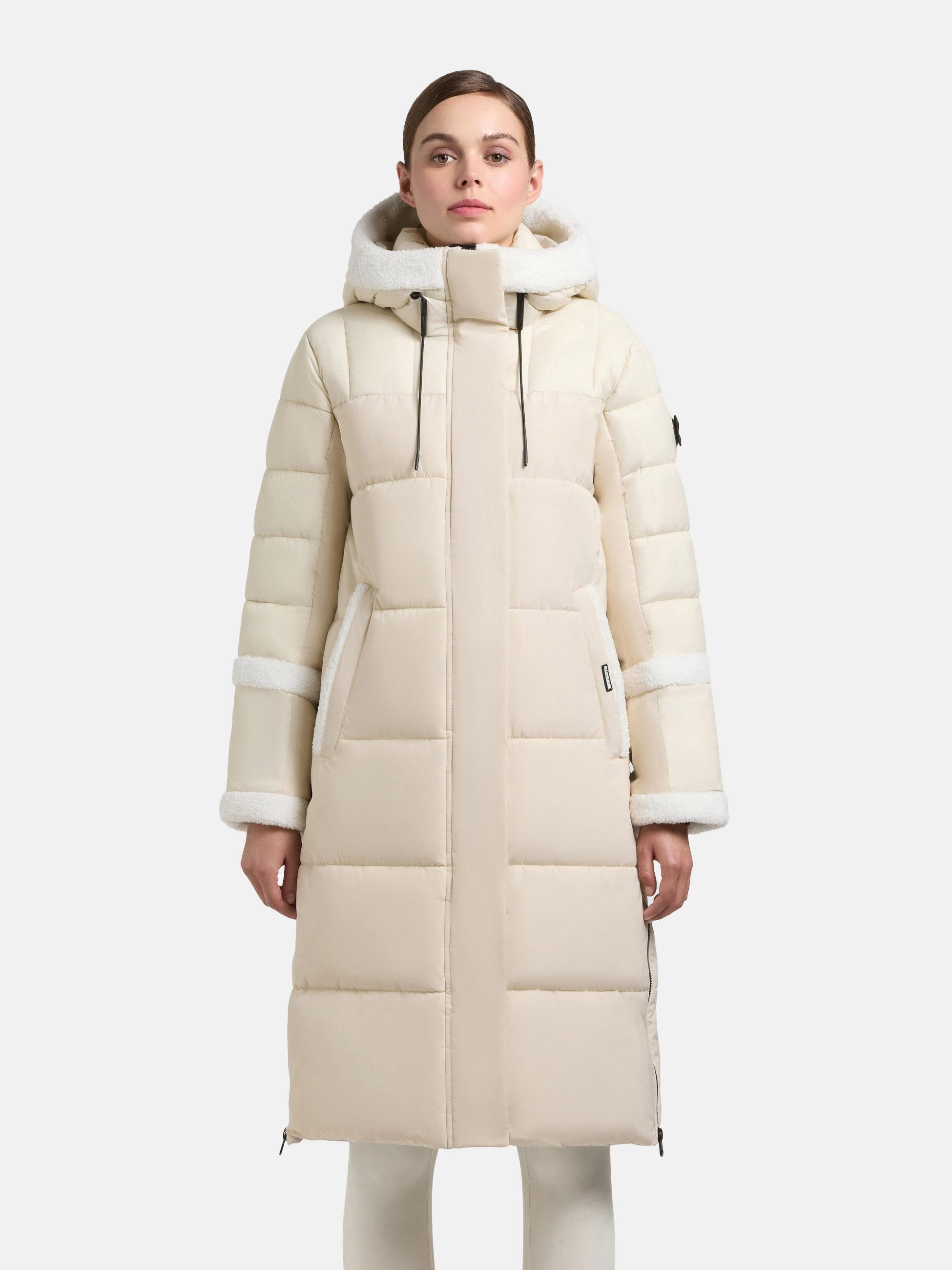 khujo Steppmantel "Desna2" Langer gesteppter Damen Mantel mit zahlreichen F günstig online kaufen