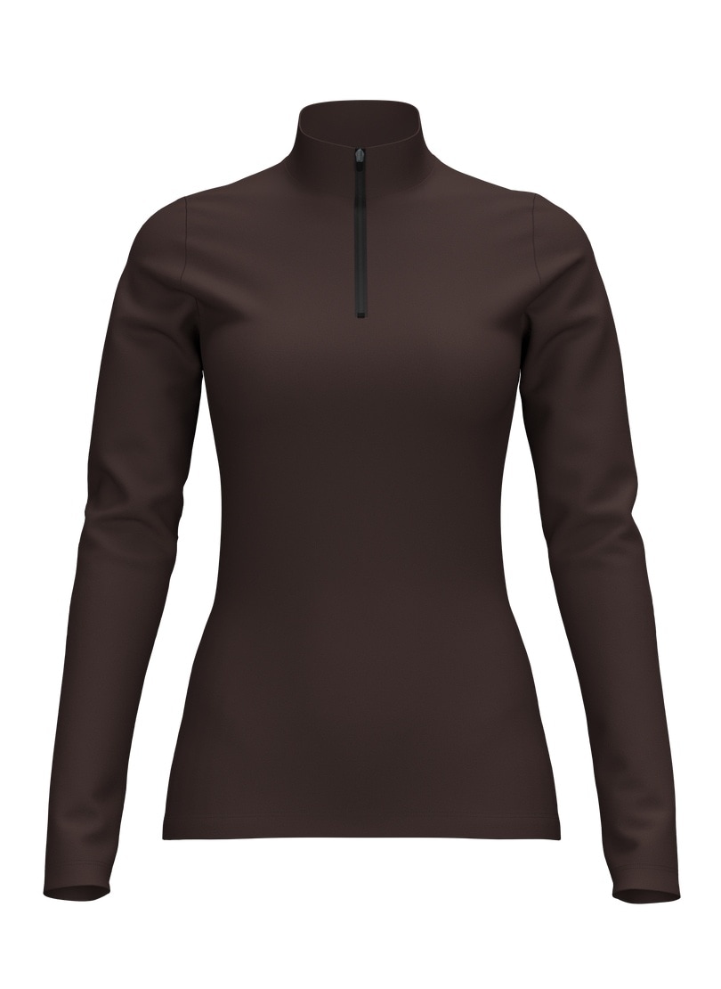 Trigema Longsleeve »TRIGEMA Langarm Sport-Shirt mit Reißverschluss« 1