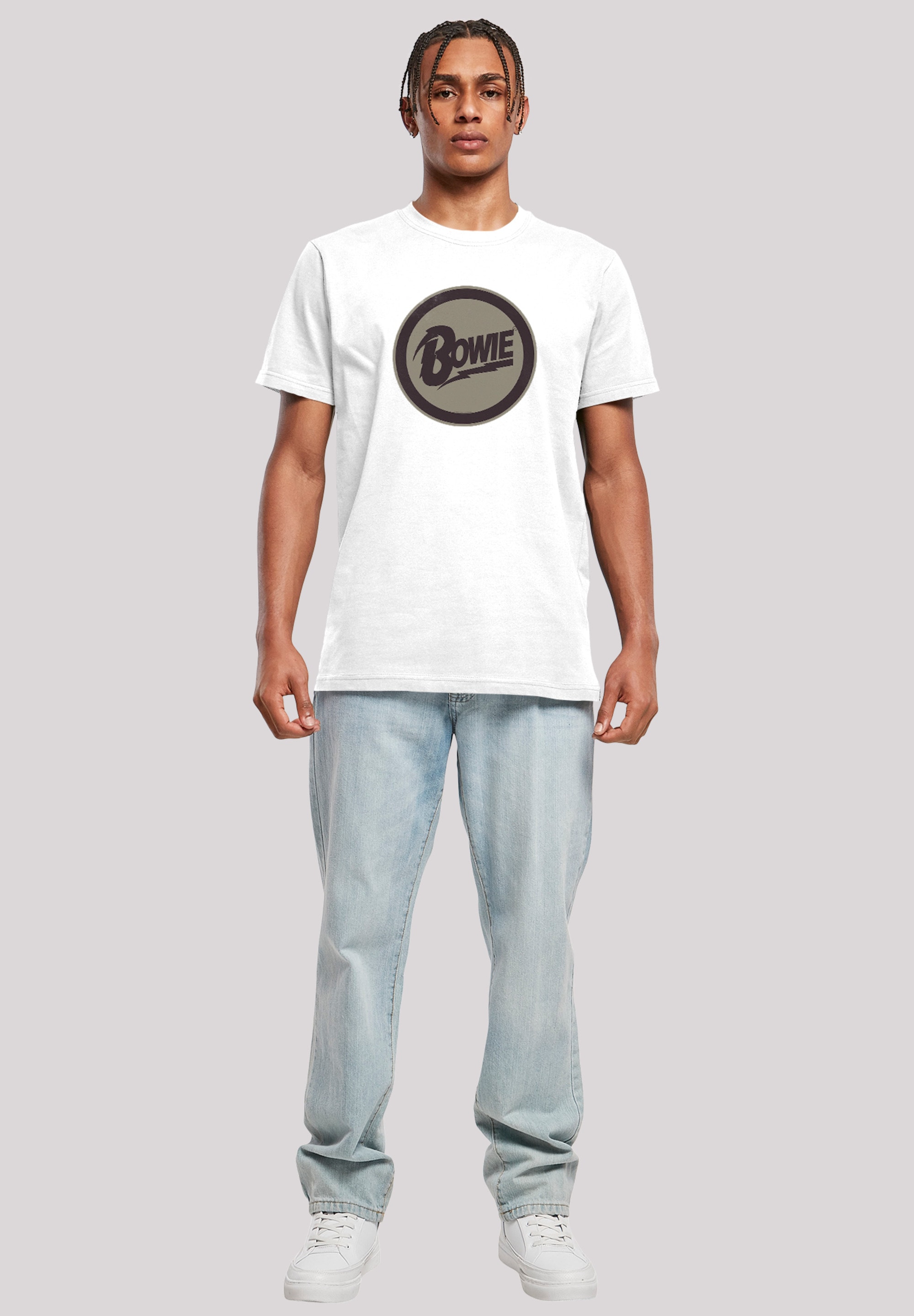 F4NT4STIC T-Shirt »David Bowie Logo«, Herren,Premium Merch,Regular-Fit,Basic,Bandshirt