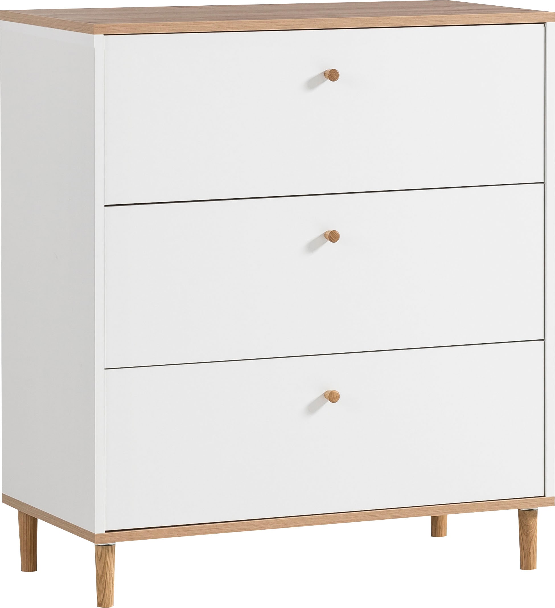 Schildmeyer Kommode "Hilda, Kommode, melaminharzbeschichtet,Made in Germany, B: 80 cm" Solide Verarbeitung - Dieses Produkt ist in Deutschland gefertigt